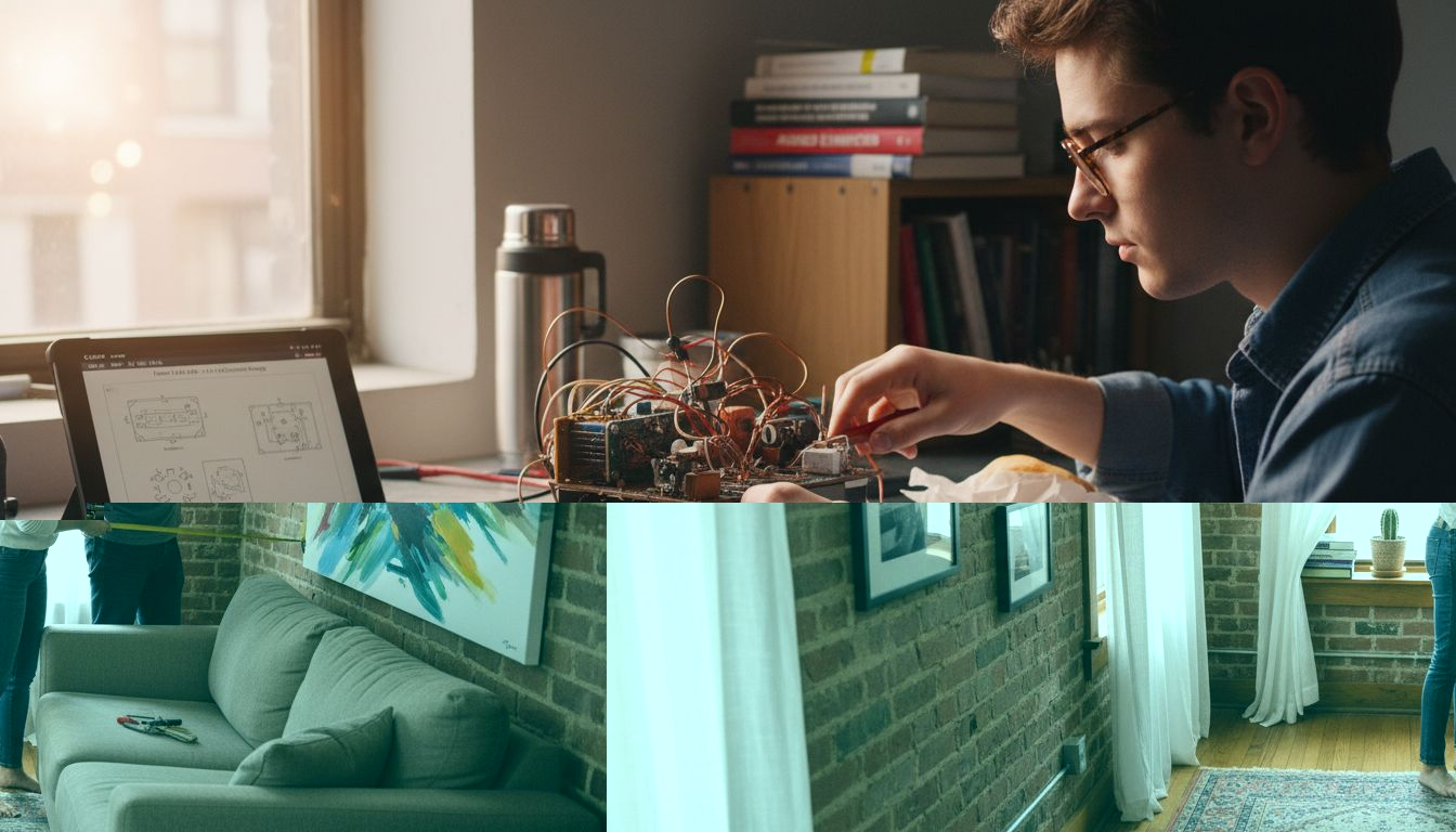 Couple hanging custom wall art living room