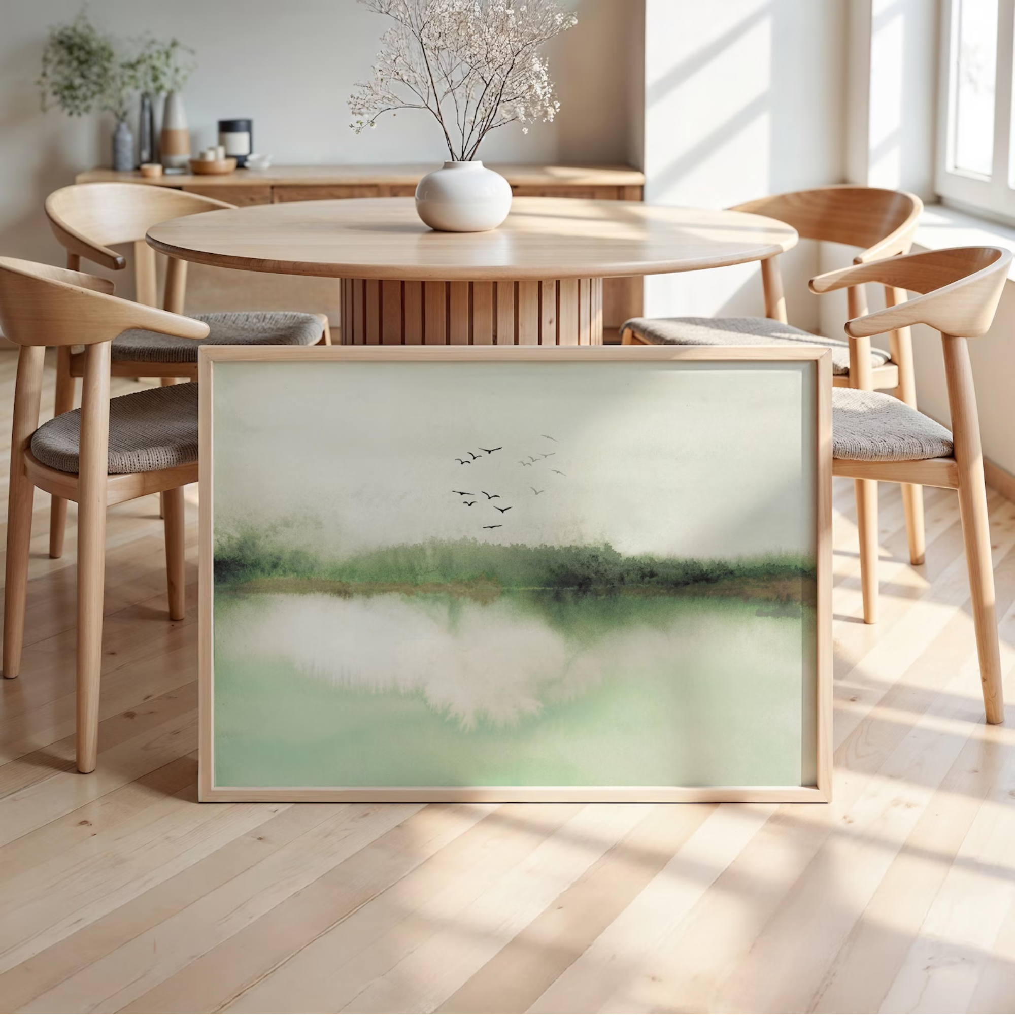Moderne Abstracte Kunst - Stormblaadjes