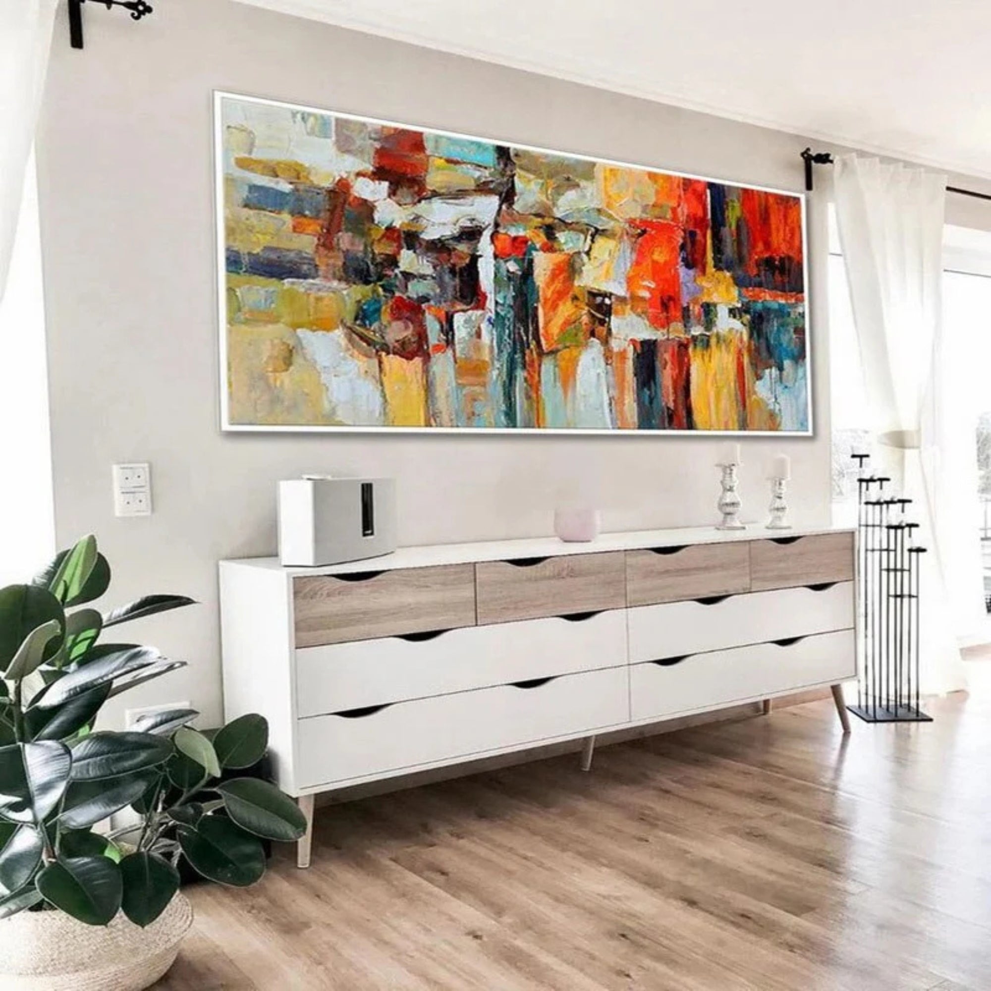 Abstract Expressionist Art - Color Collision