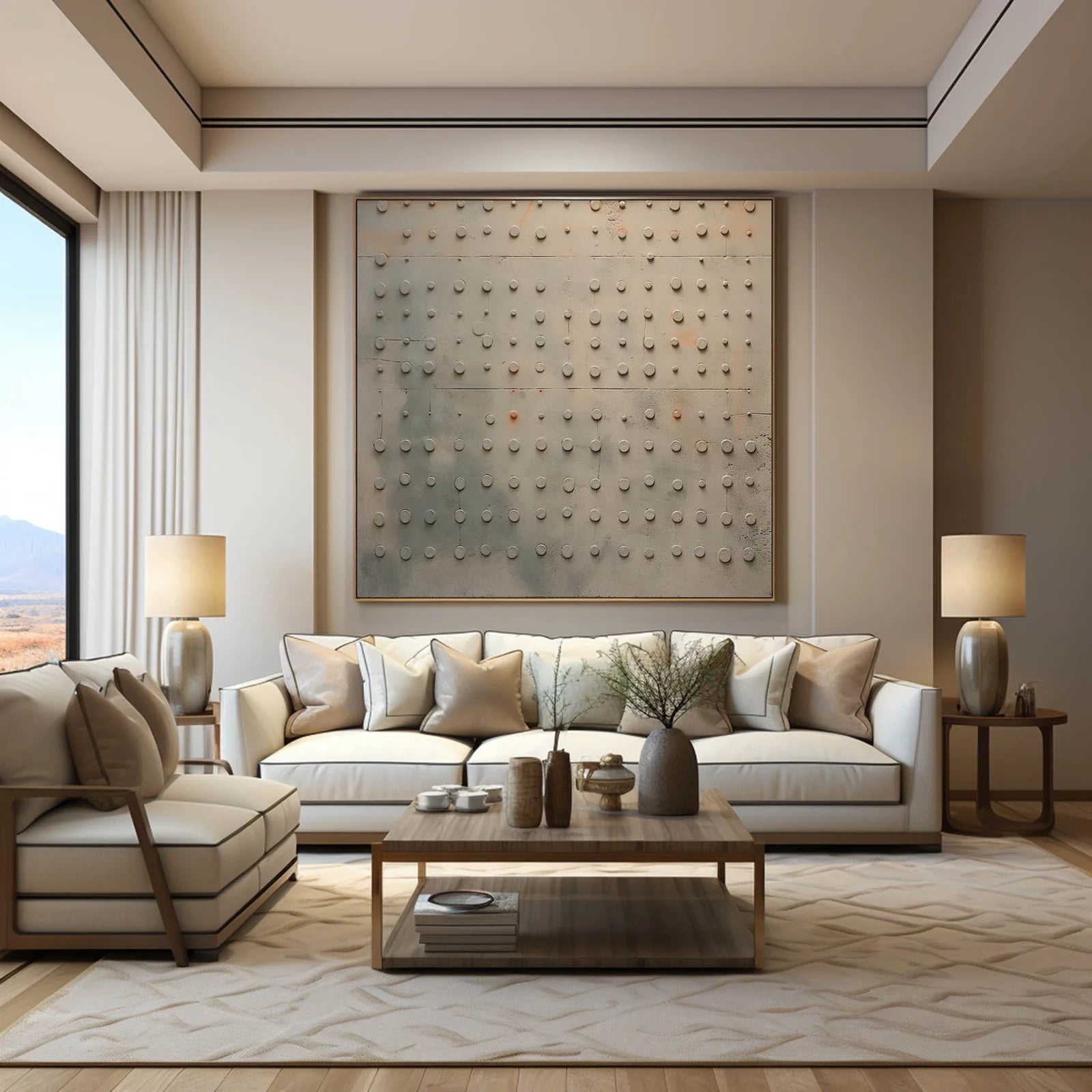 Wabi-Sabi Wall Art - Patina Grid