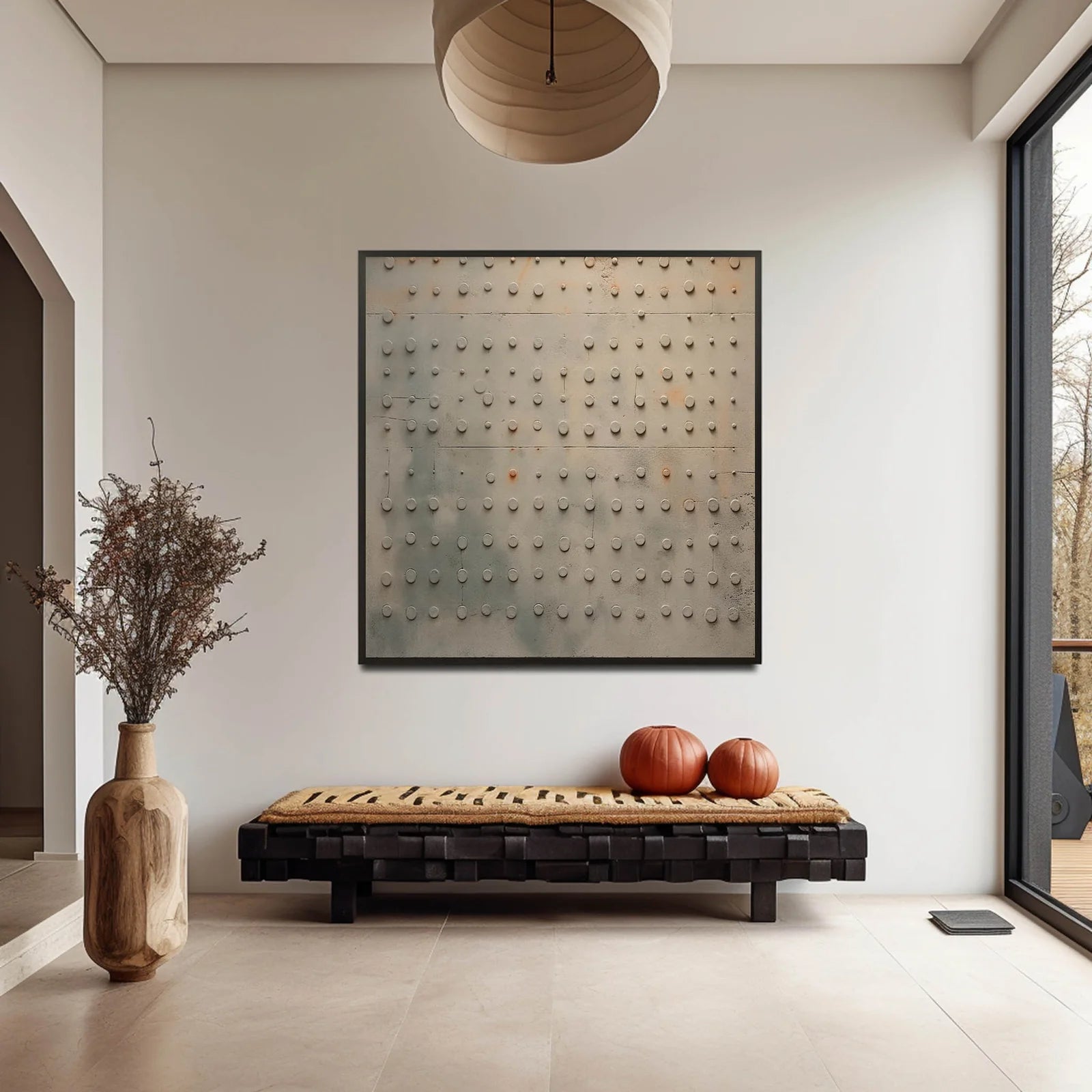 Wabi-Sabi Wall Art - Patina Grid
