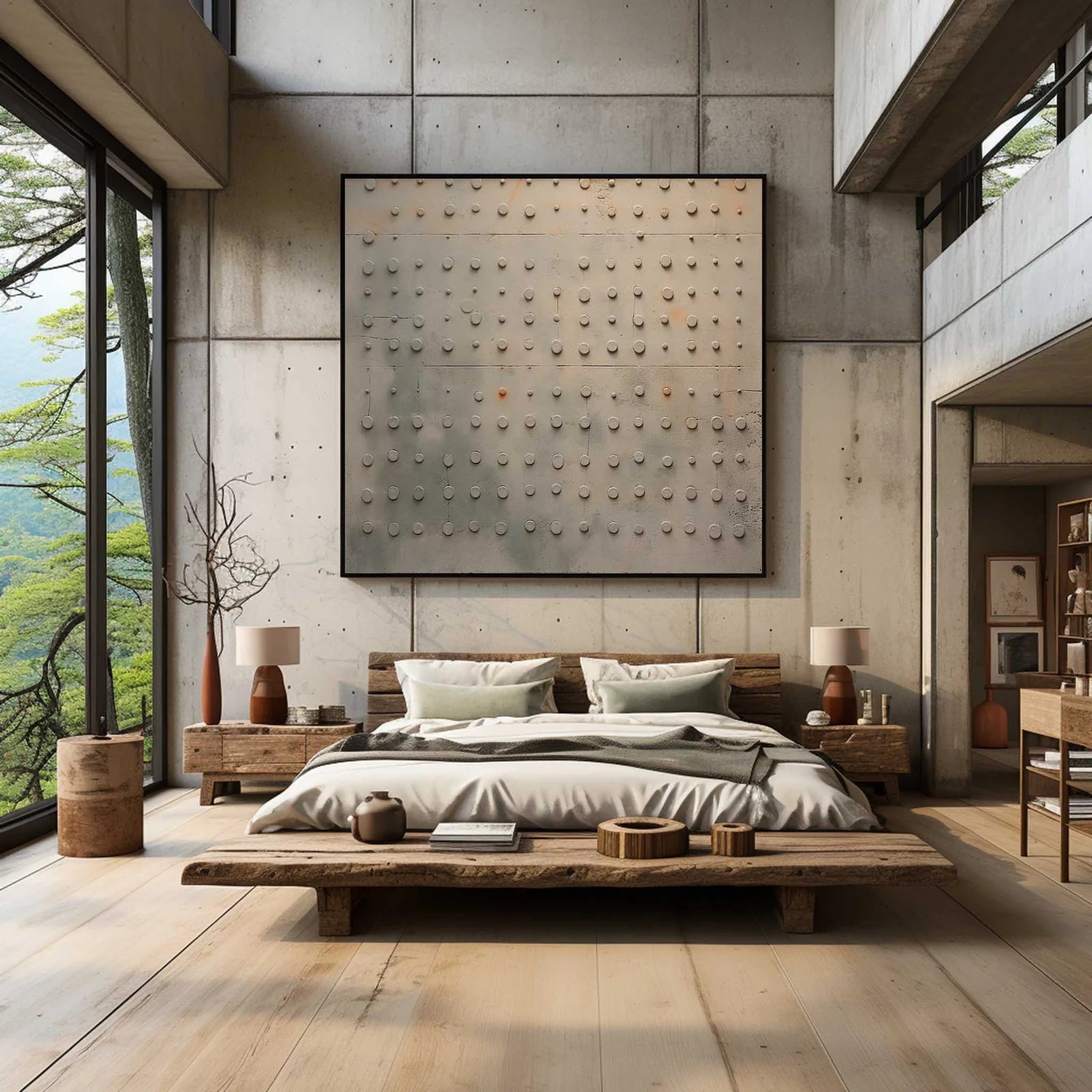 Wabi-Sabi Wall Art - Patina Grid