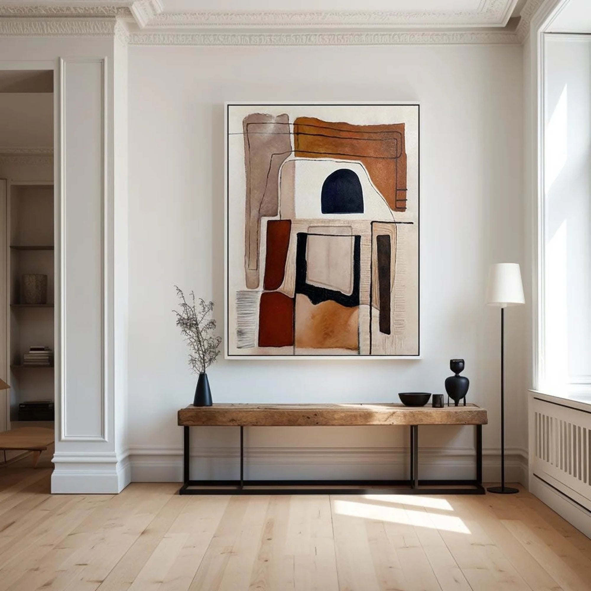 Contemporary Minimalist Art - Clay & Shadow