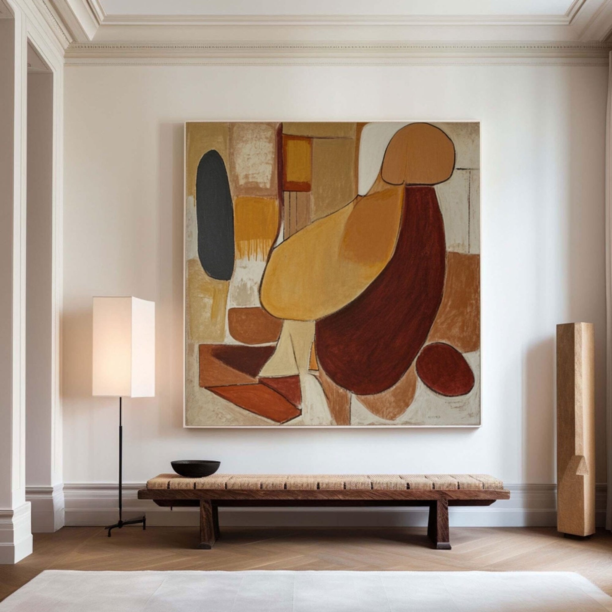 Modern Abstract Art - Terracotta Form