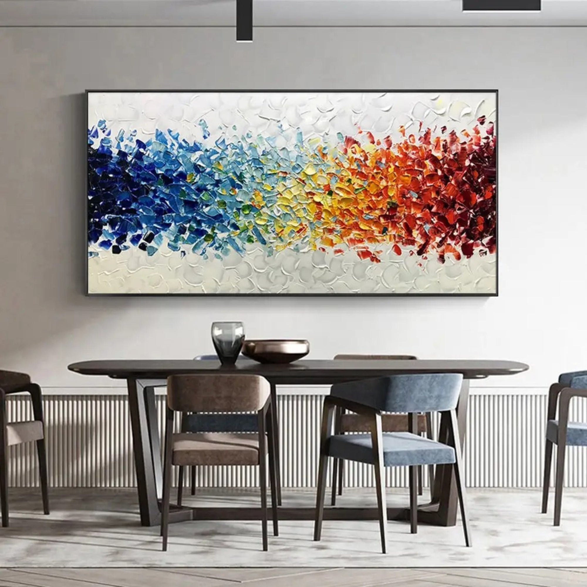 Impasto / Palette Knife Art - Cascade of Colour