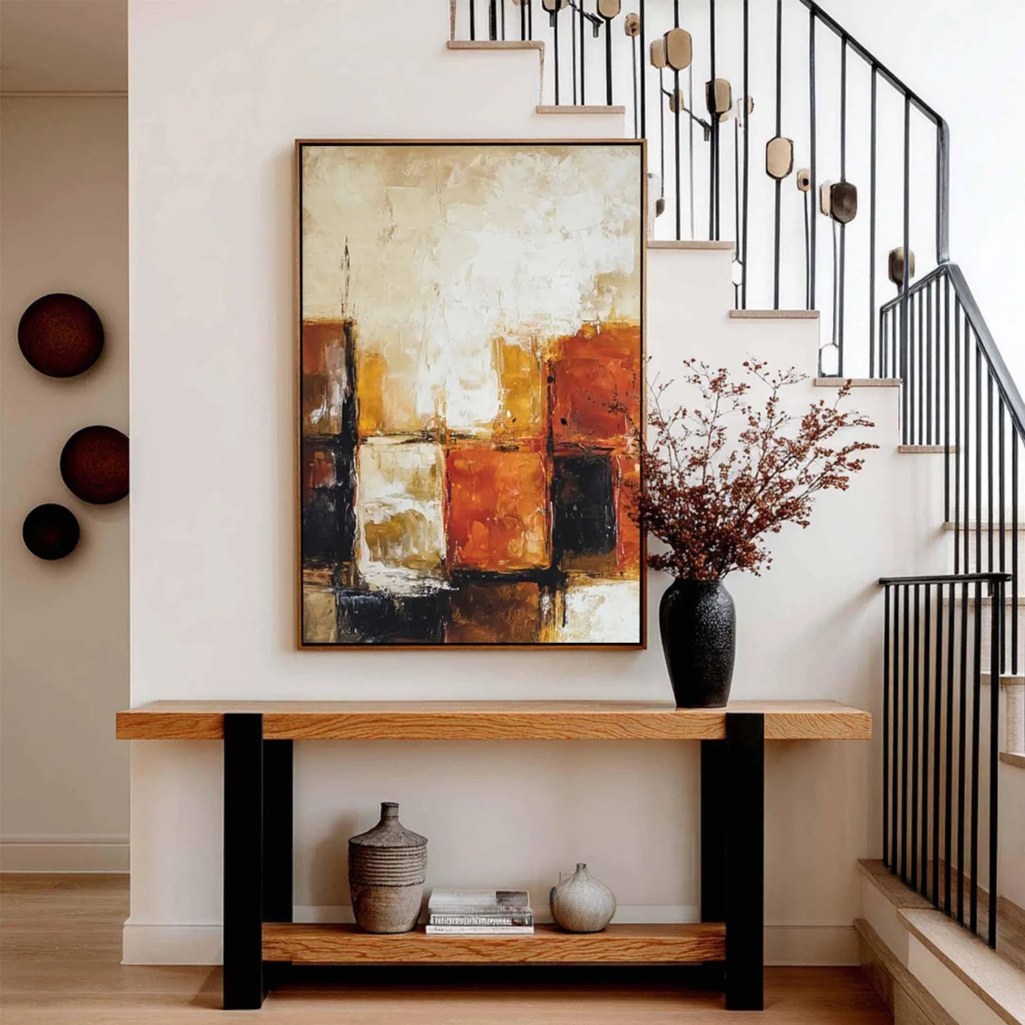 Impasto / Palette knife - Golden Rhythm