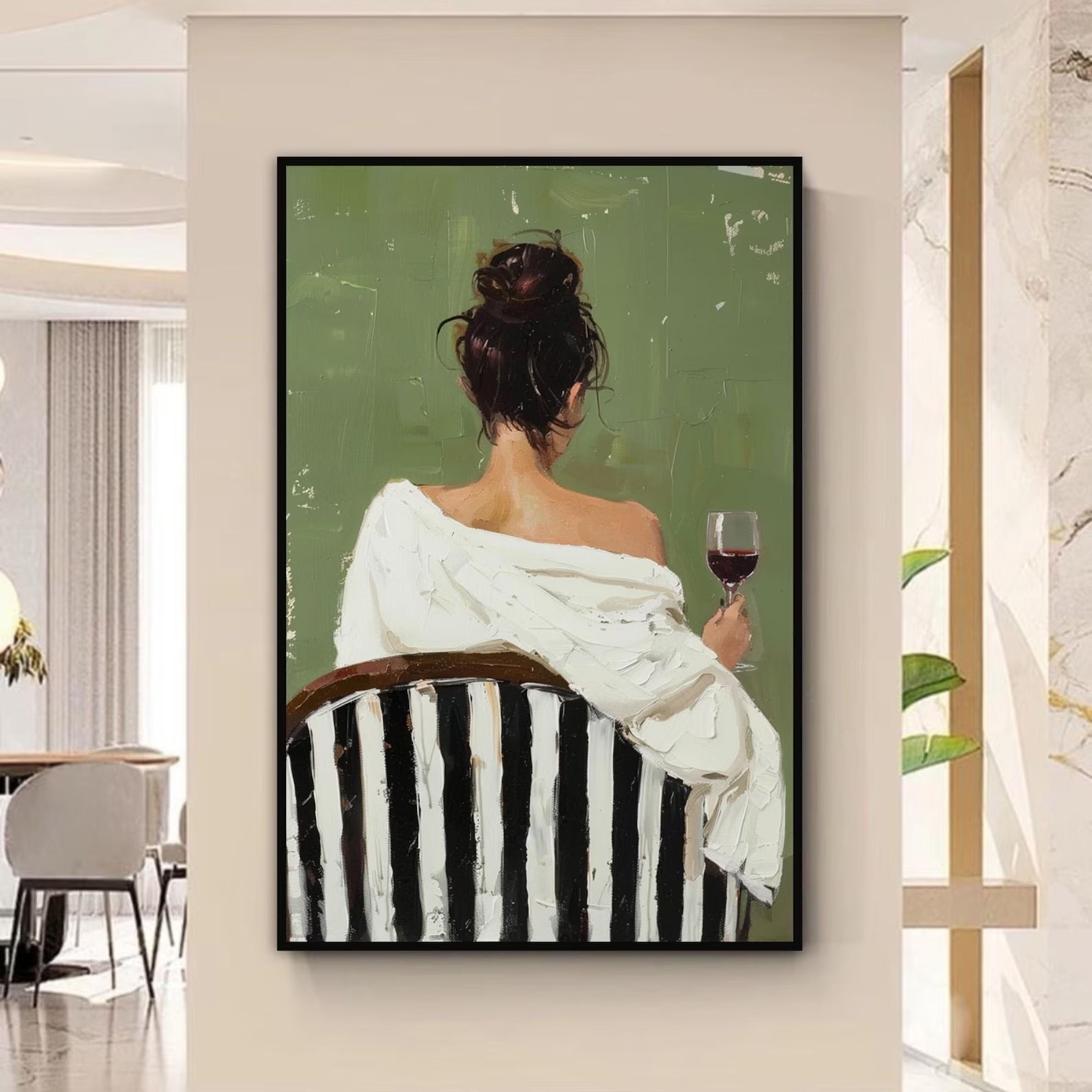 Wabi-Sabi Muurkunst - Het Gewicht van Beweging