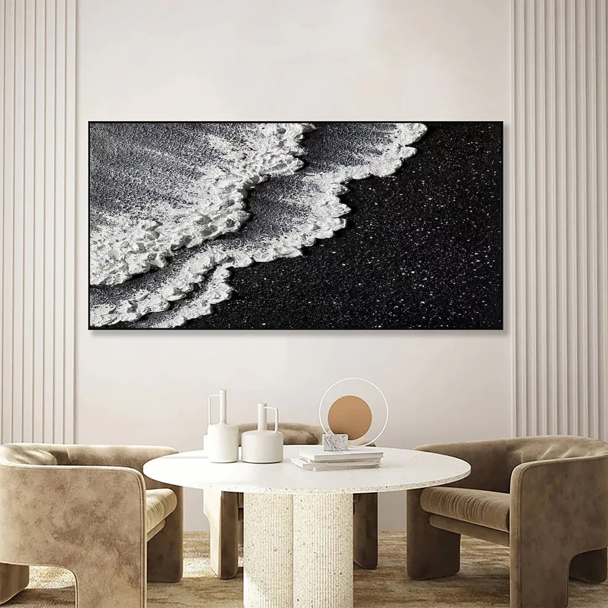 Plaster & Texture Art - Lunar Shore