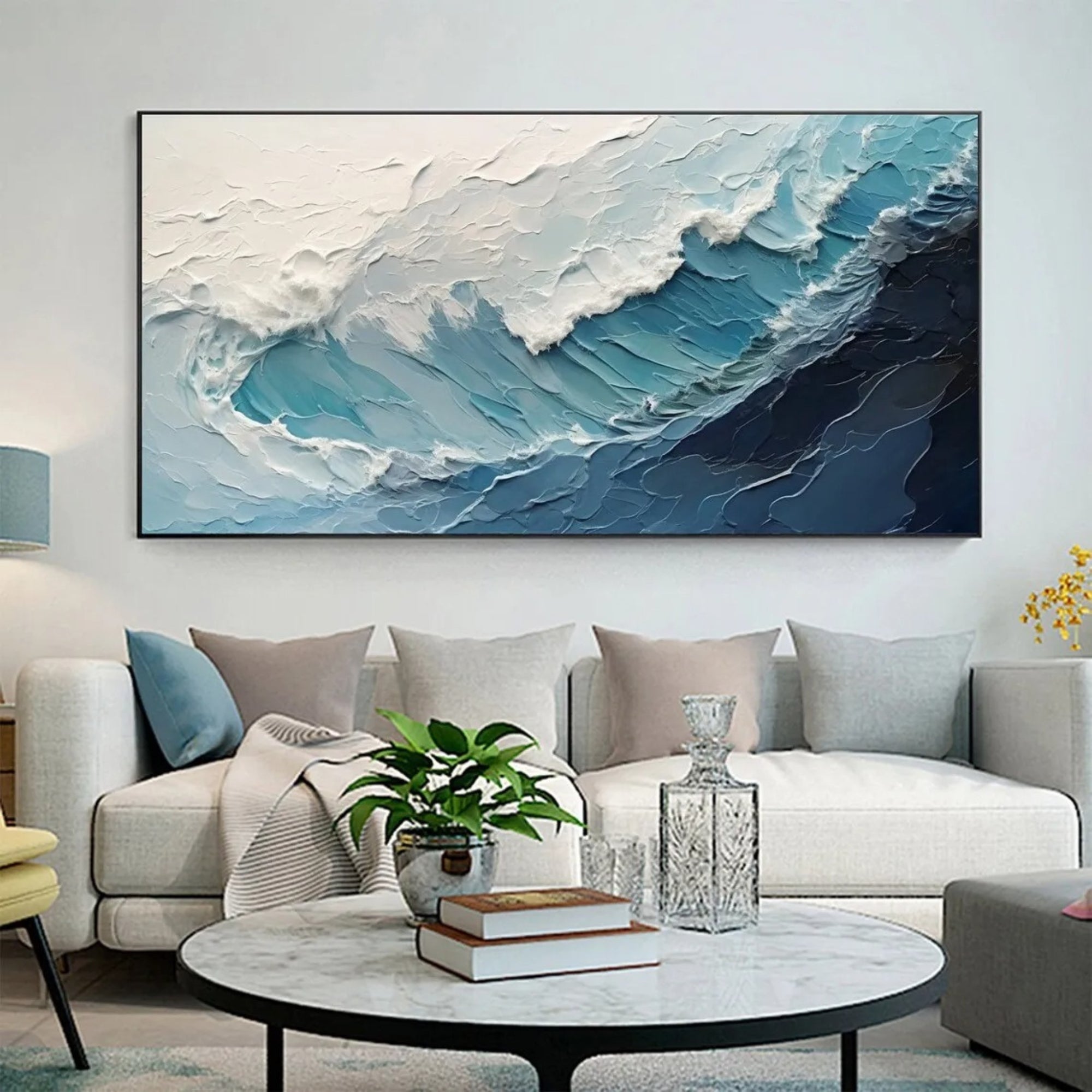 Plaster & Texture Art - High Tide