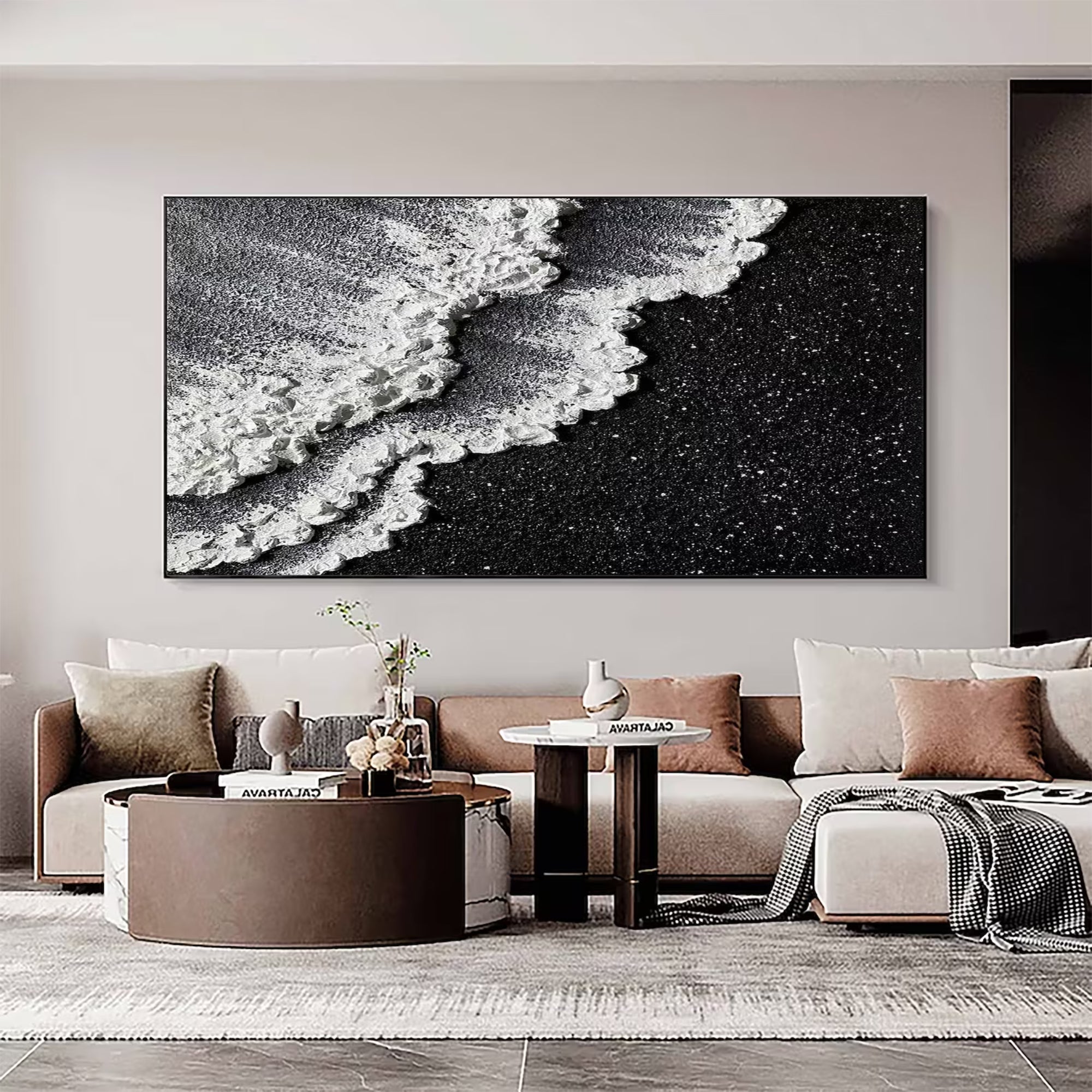 Plaster & Texture Art - Lunar Shore