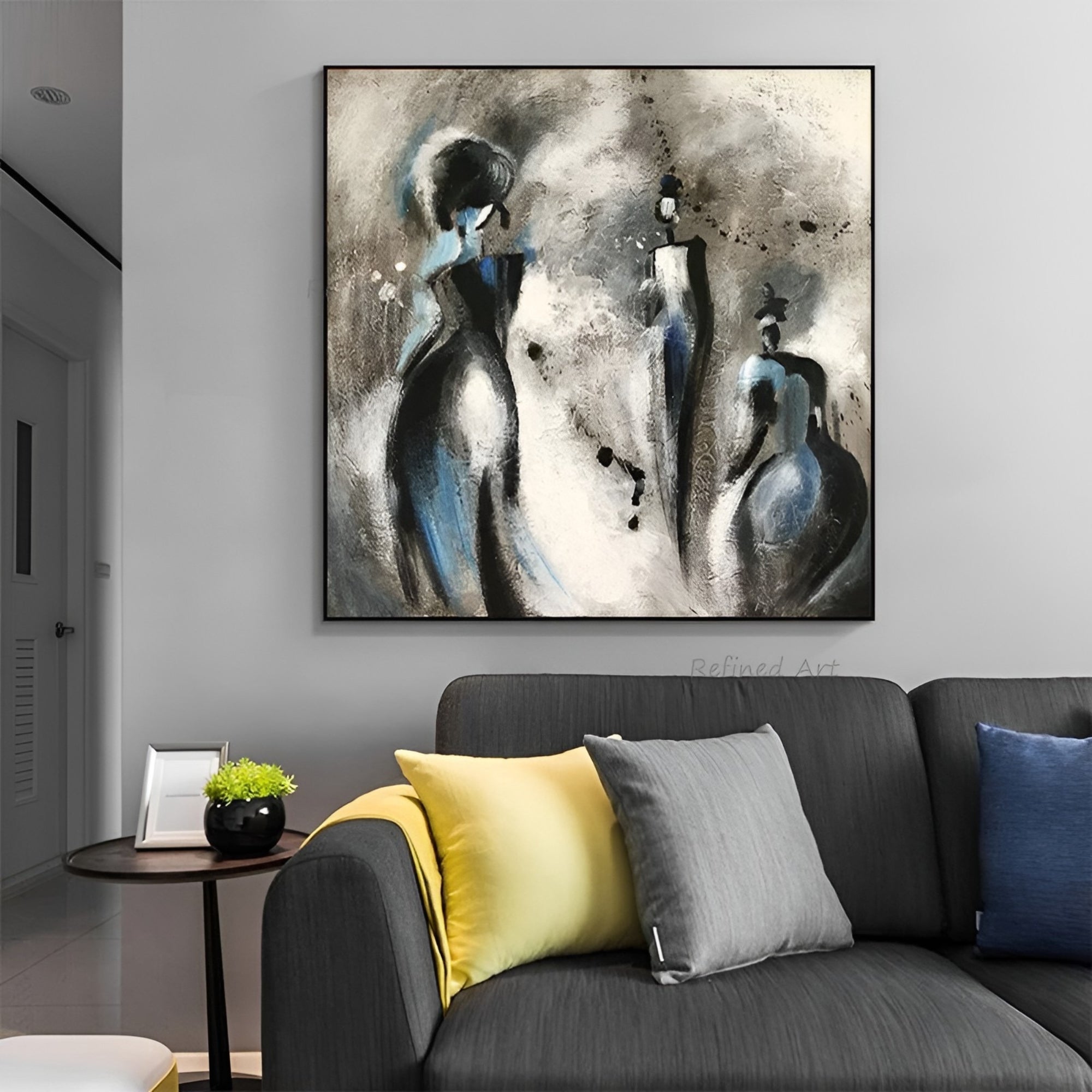 Perfect for tranquil reading nooks, this handmade piece offers a touch of artistic drama.