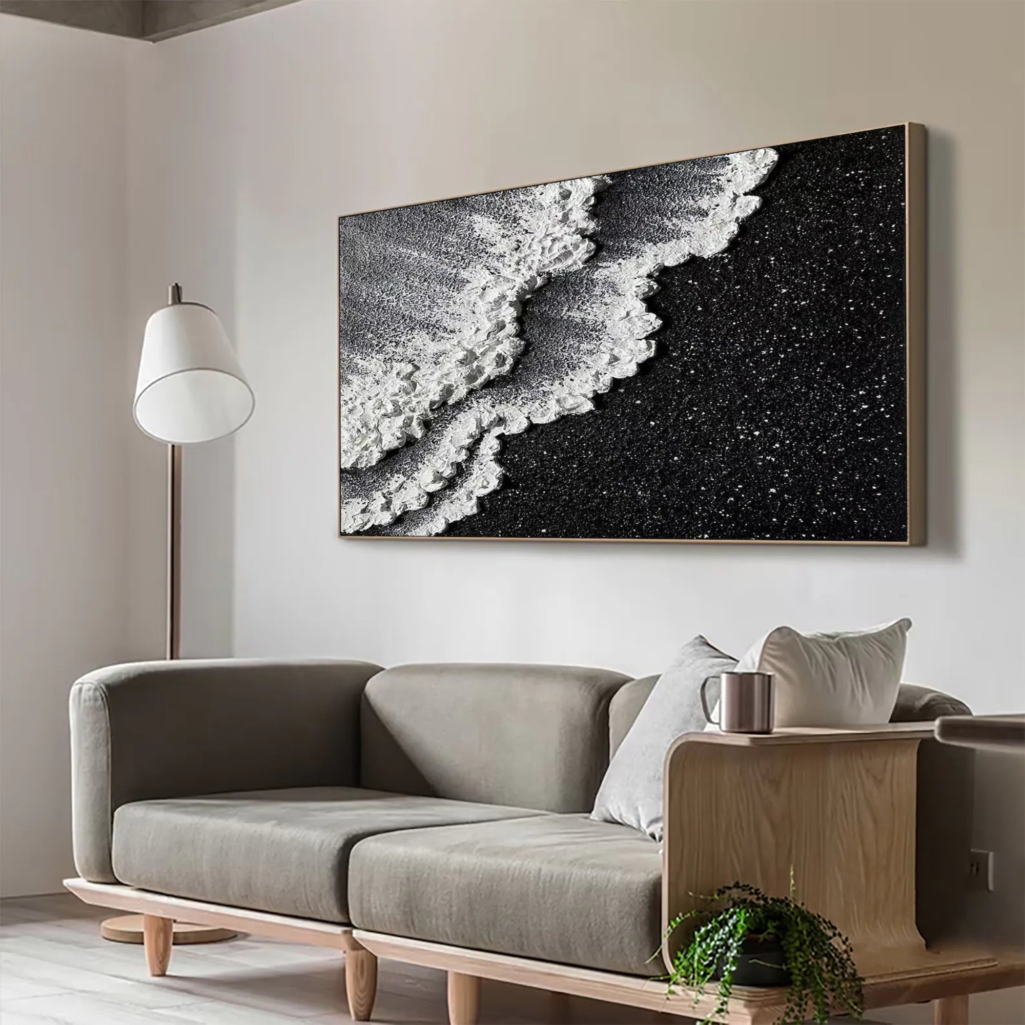 Plaster & Texture Art - Lunar Shore