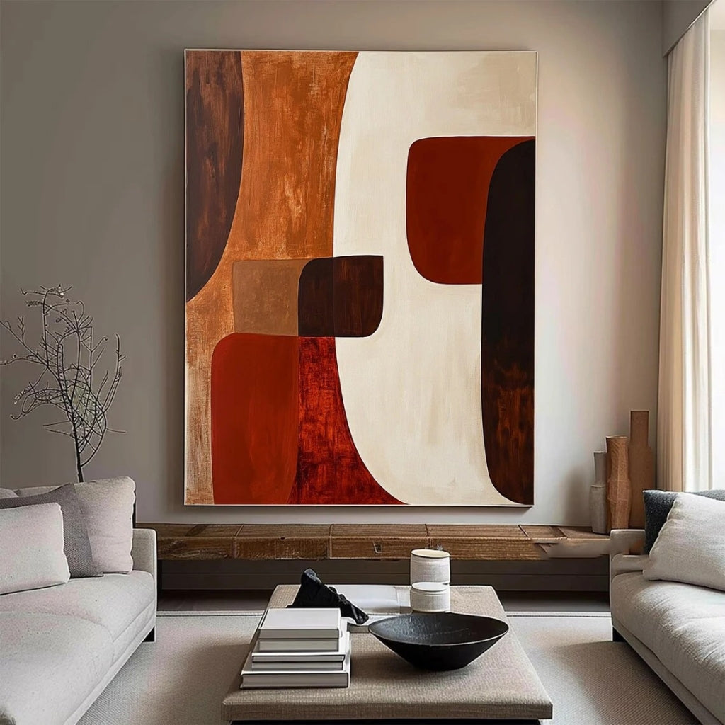 Wabi-Sabi Wall Art - Tonal Geometry