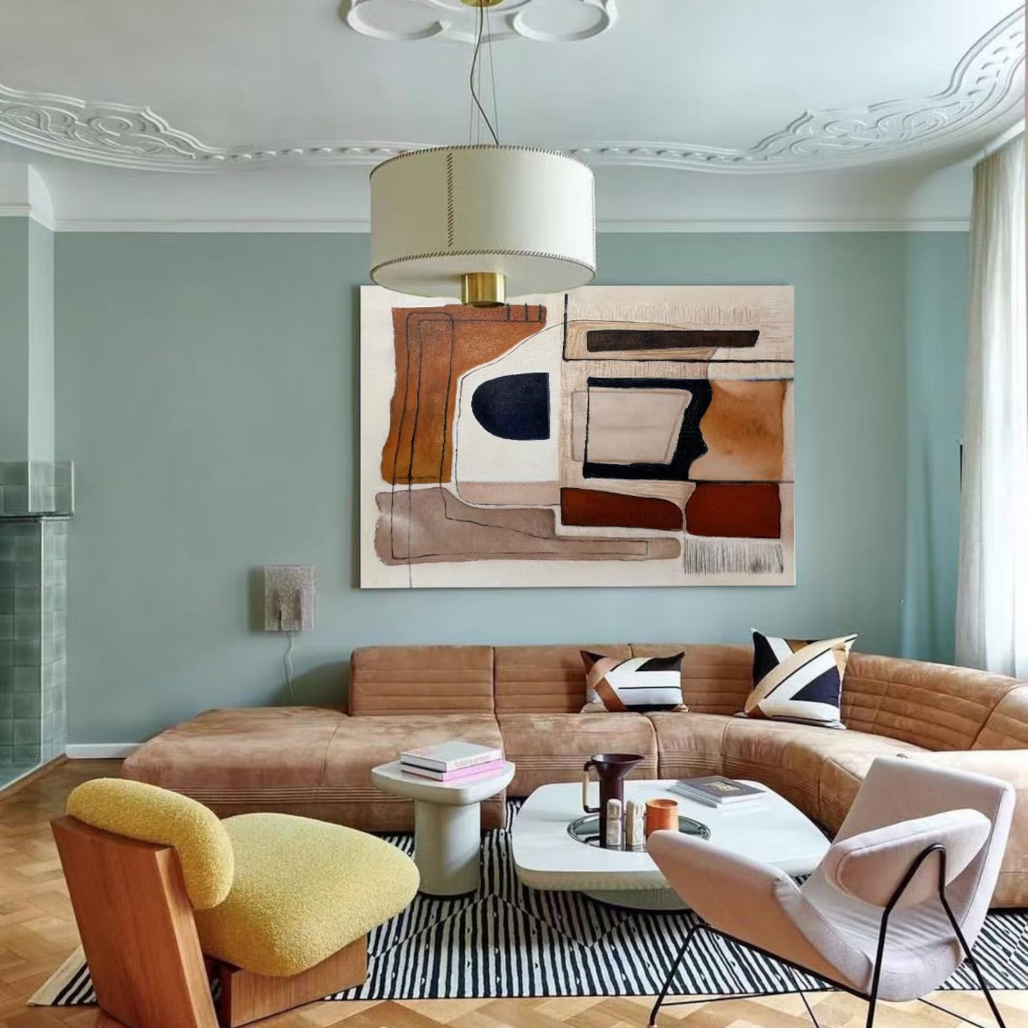 Contemporary Minimalist Art - Clay & Shadow