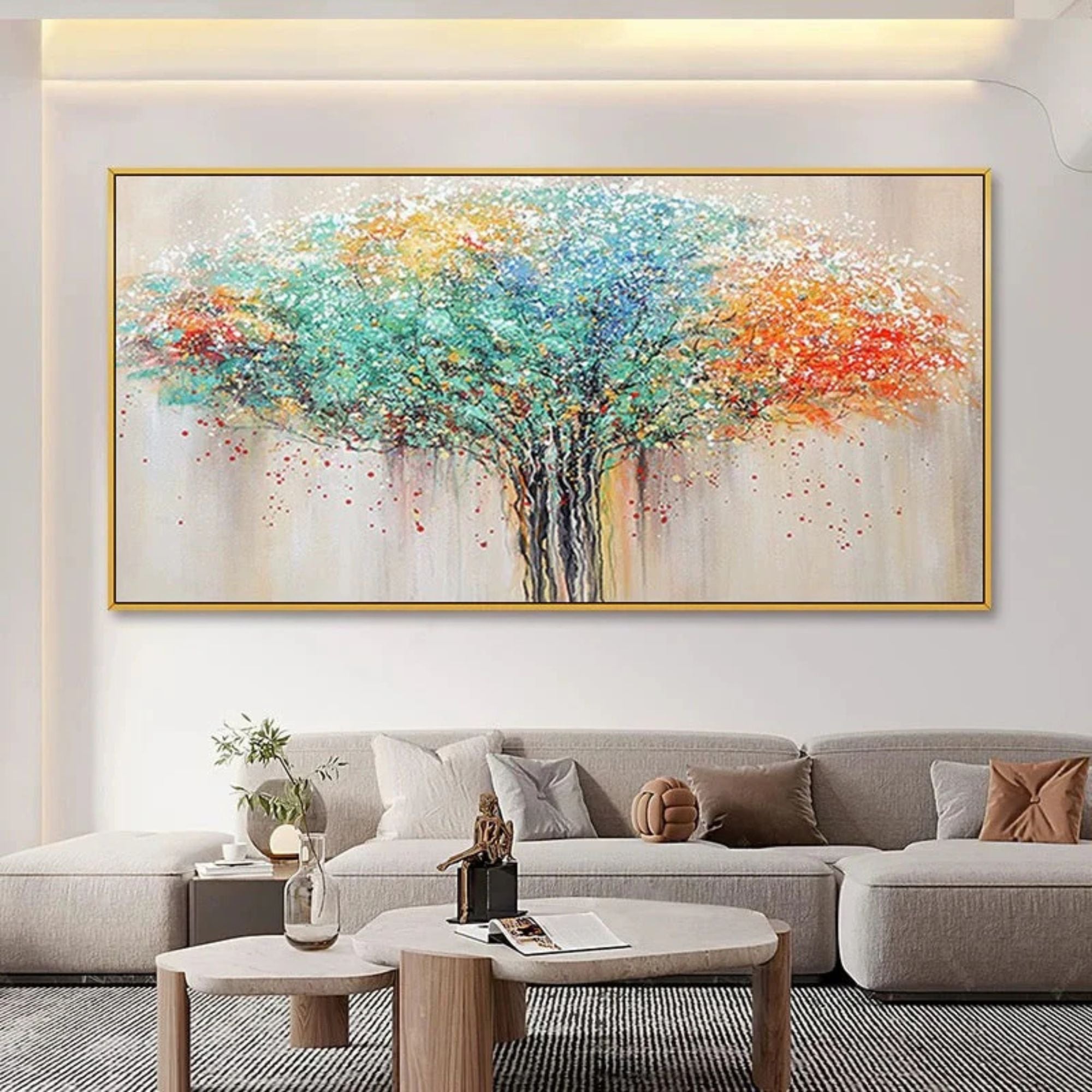 Impasto / Palette Knife Art - Elysian Bloom
