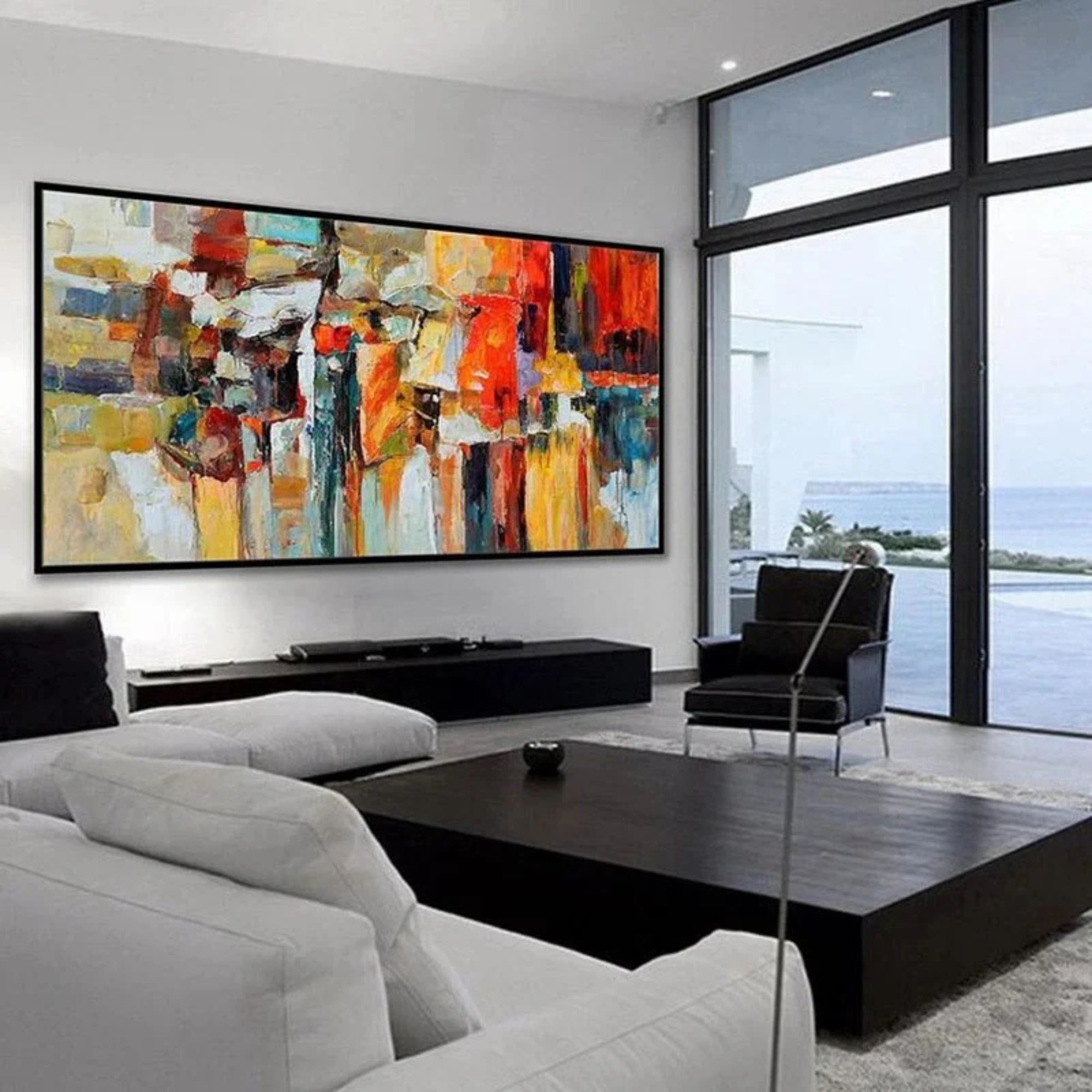 Abstract Expressionist Art - Colour Collision