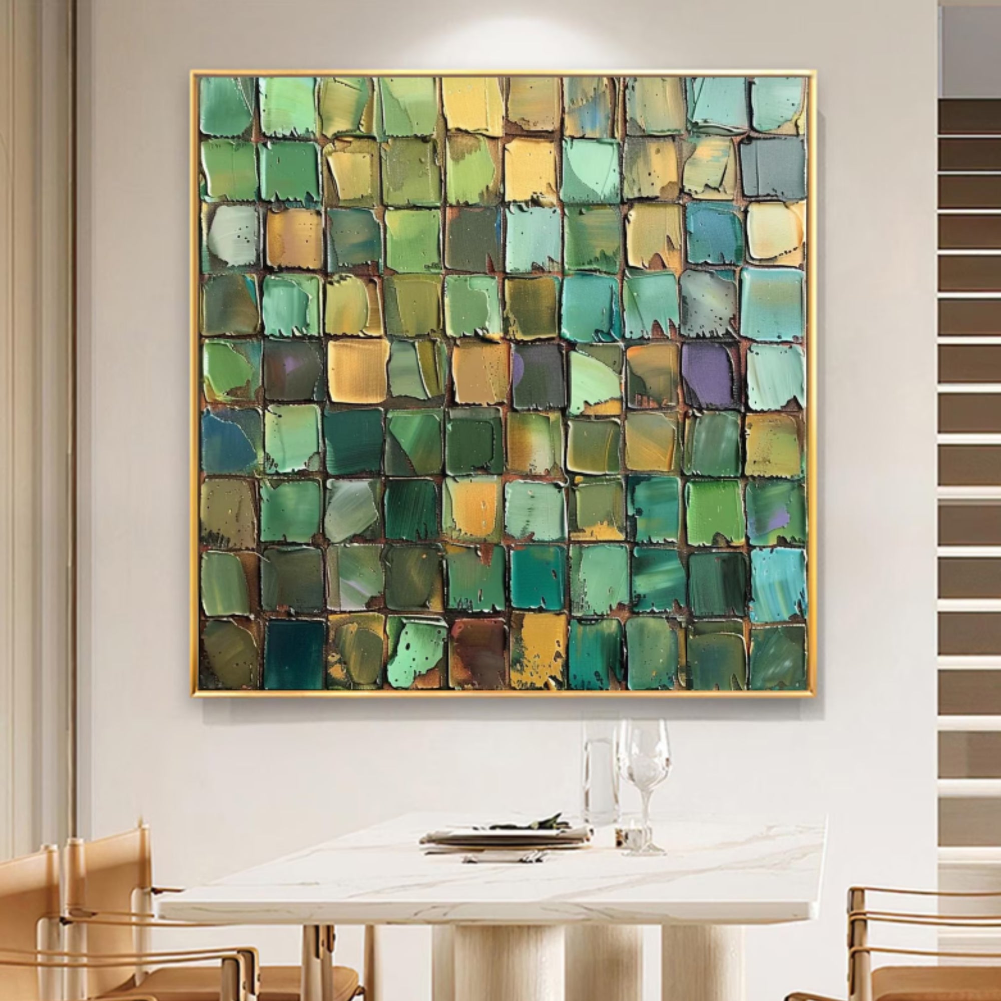 Impasto & Palette Knife Art - Verdant Rhythm