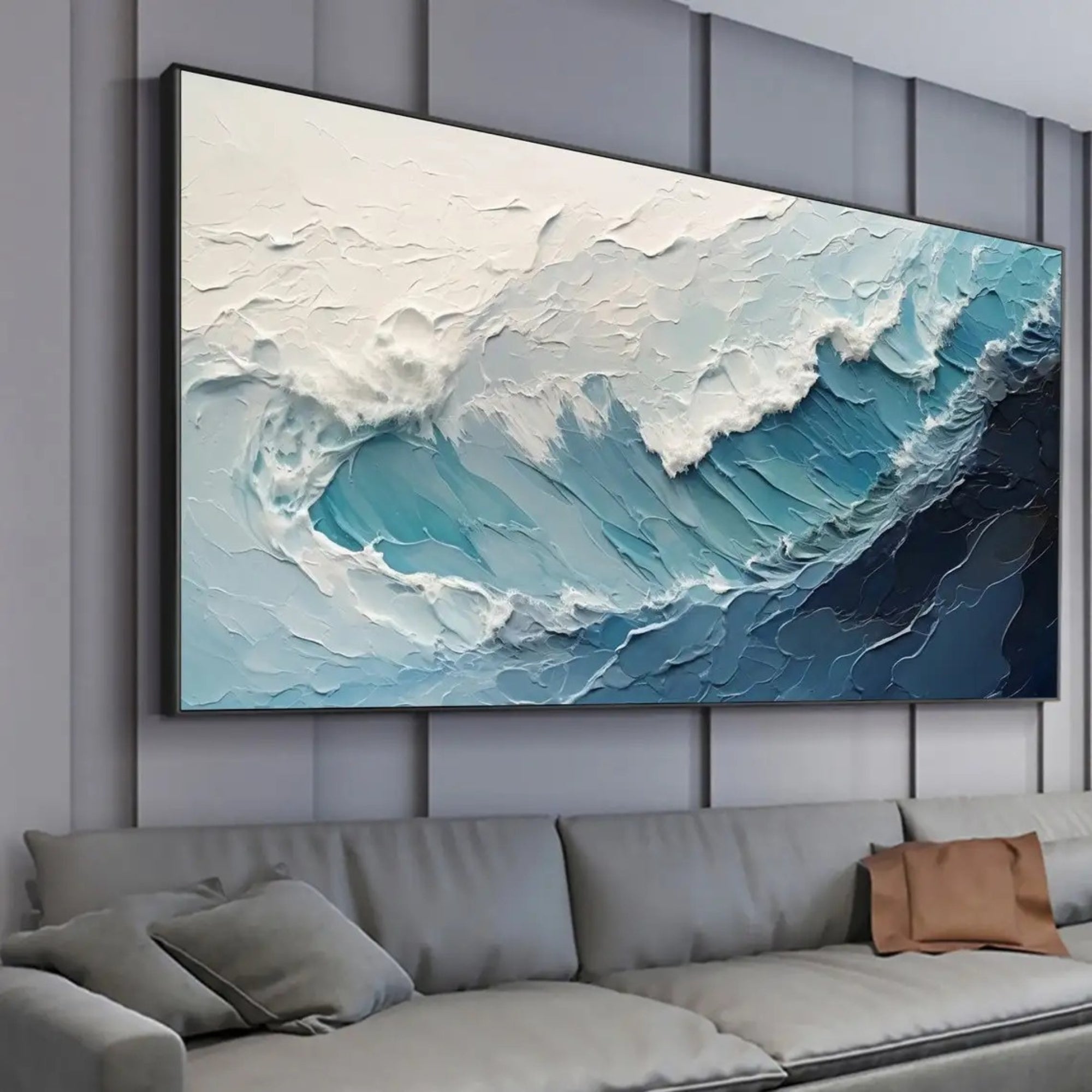 Plaster & Texture Art - High Tide