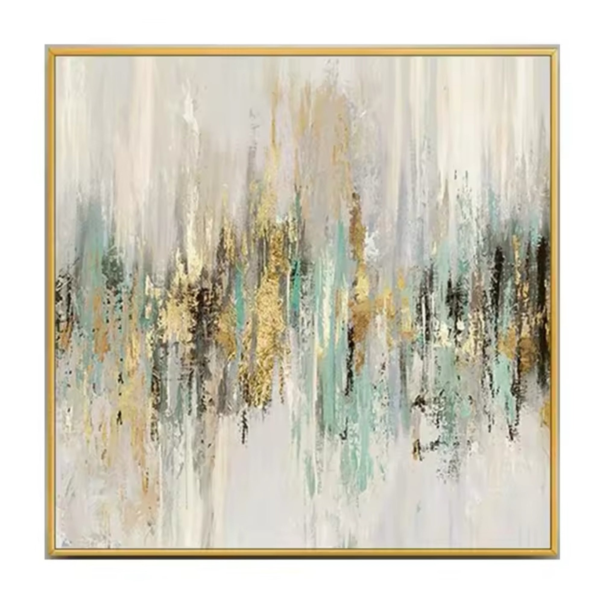 Close-up of handmade oil painting with textured earthy brushstrokes, ideal for home galleries or boutique hotels.