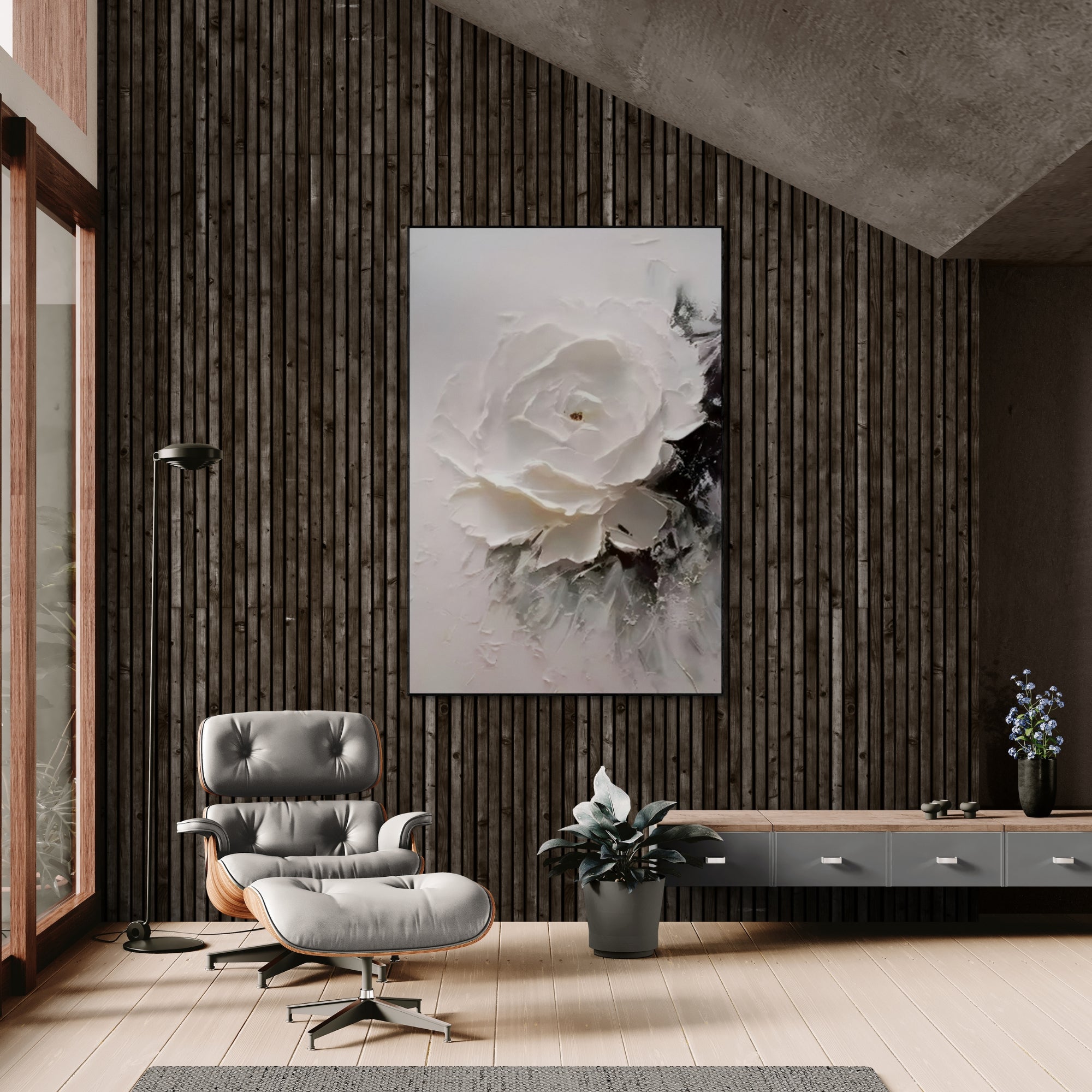Plaster & Texture Art - Ivory Grace