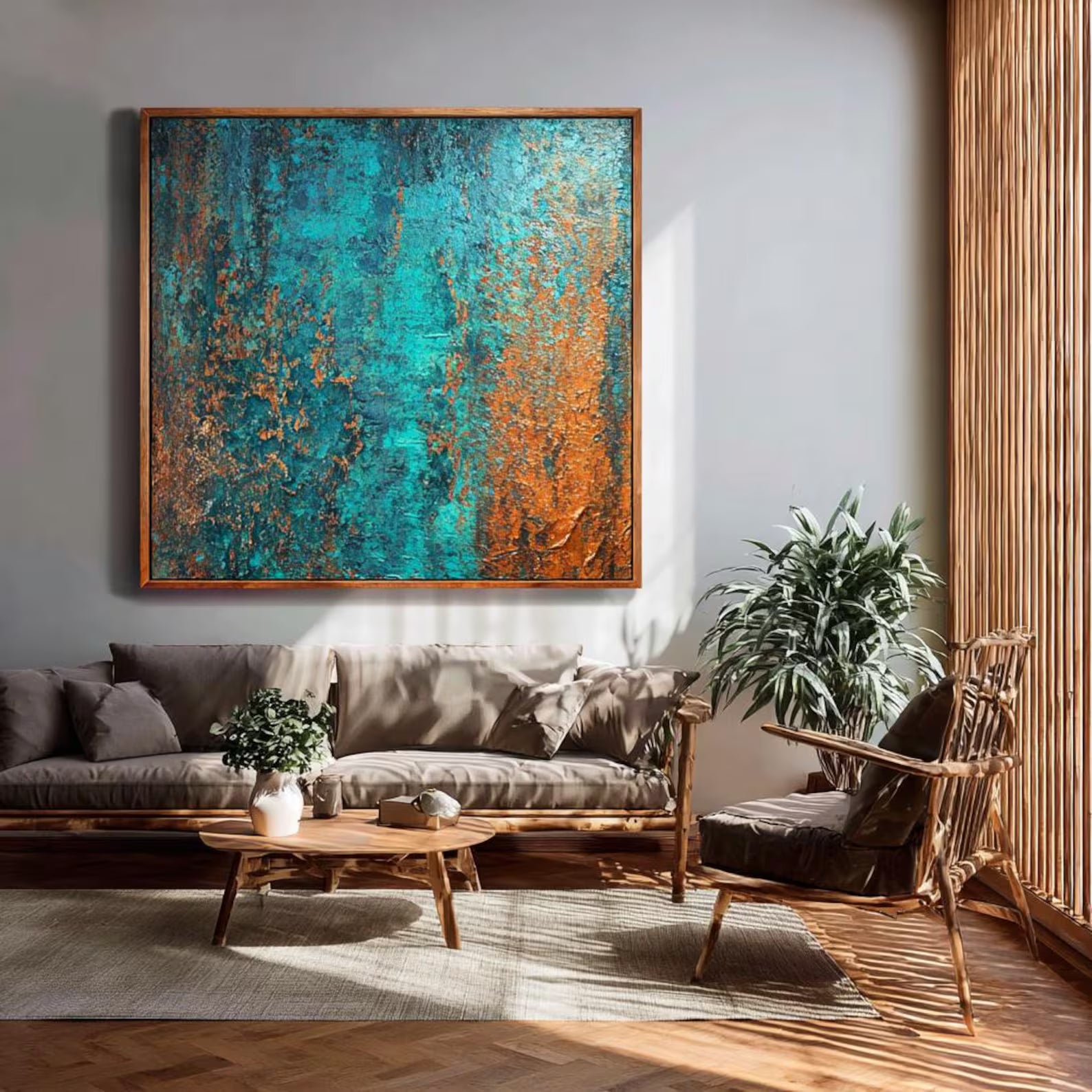 Contemporary Minimalist Art - Copper Patina