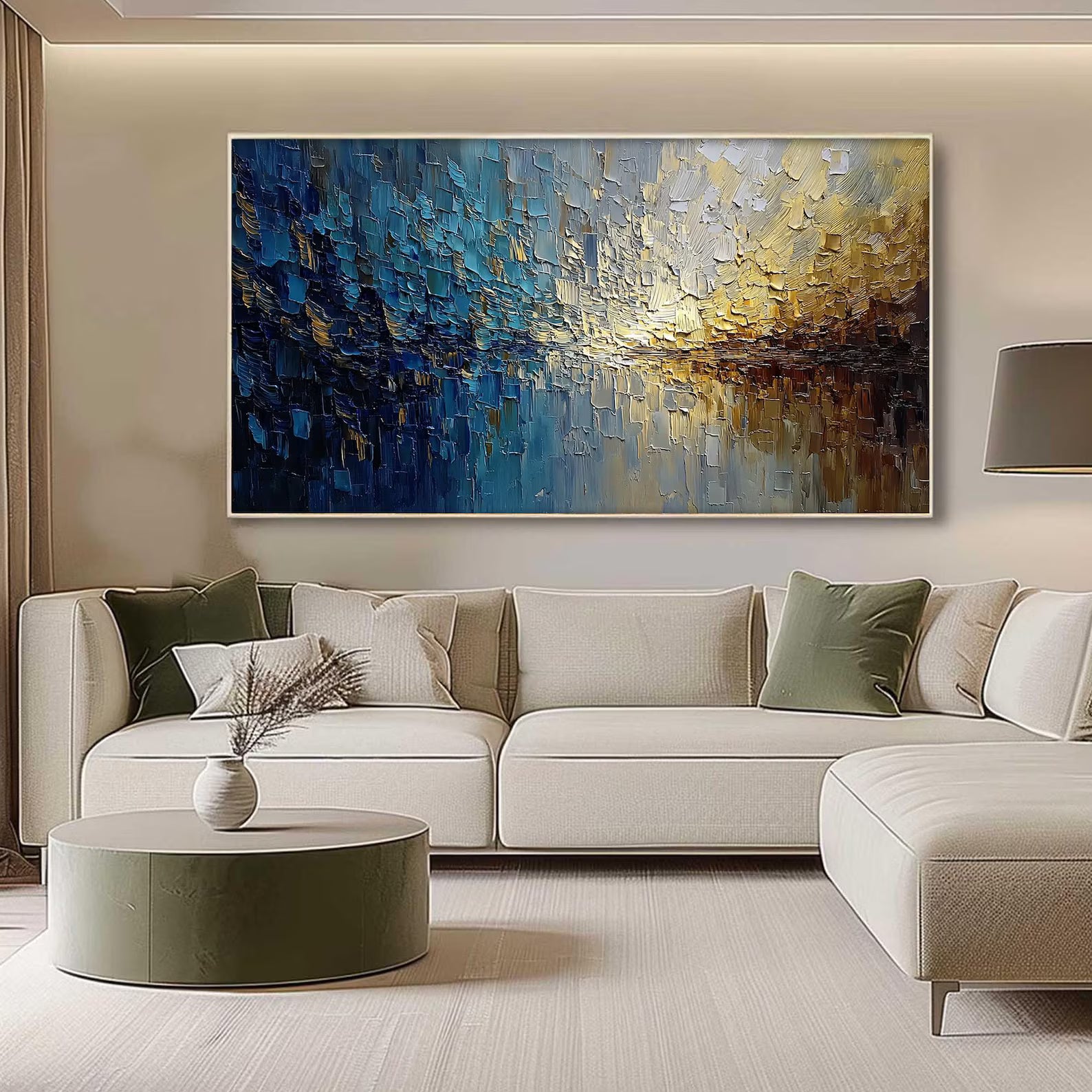 Plaster & Texture Art - Ocean of Gold