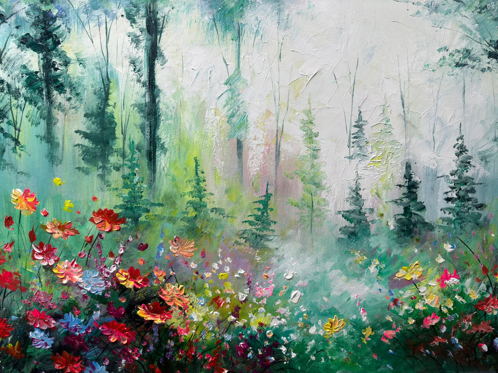 Realism / Figurative Art - Harmony in the Hidden Grove