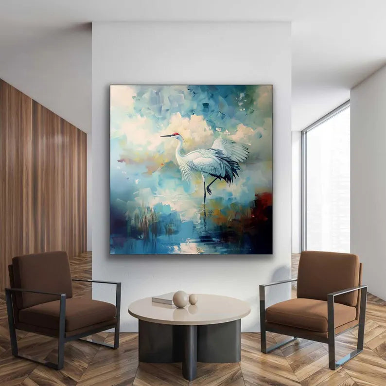Realism / Figurative Art - The Tranquil Crane