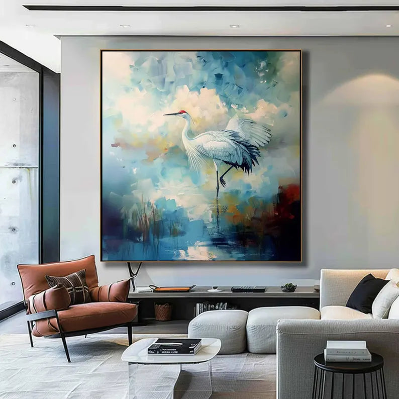 Realism / Figurative Art - The Tranquil Crane