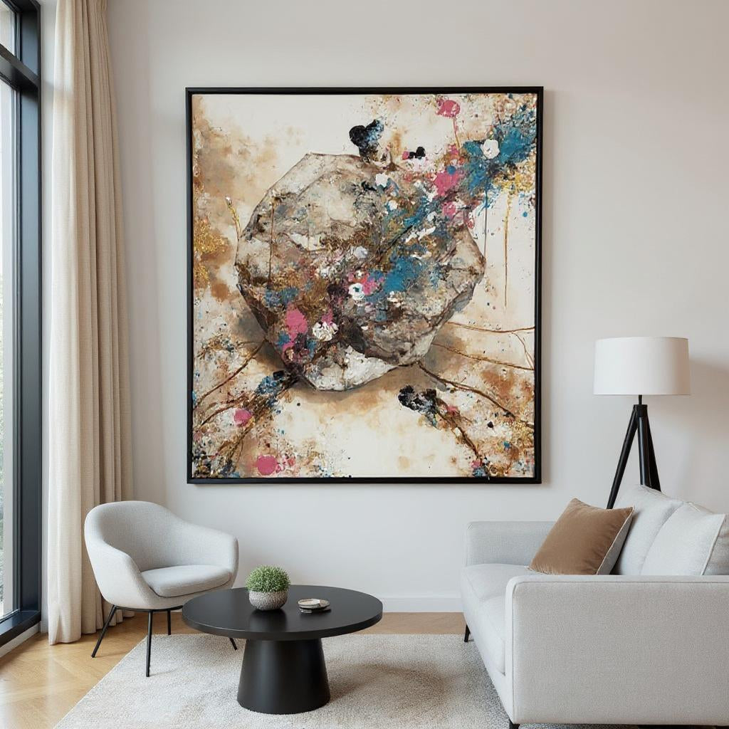 Modern Abstract Art - Collision of Silence