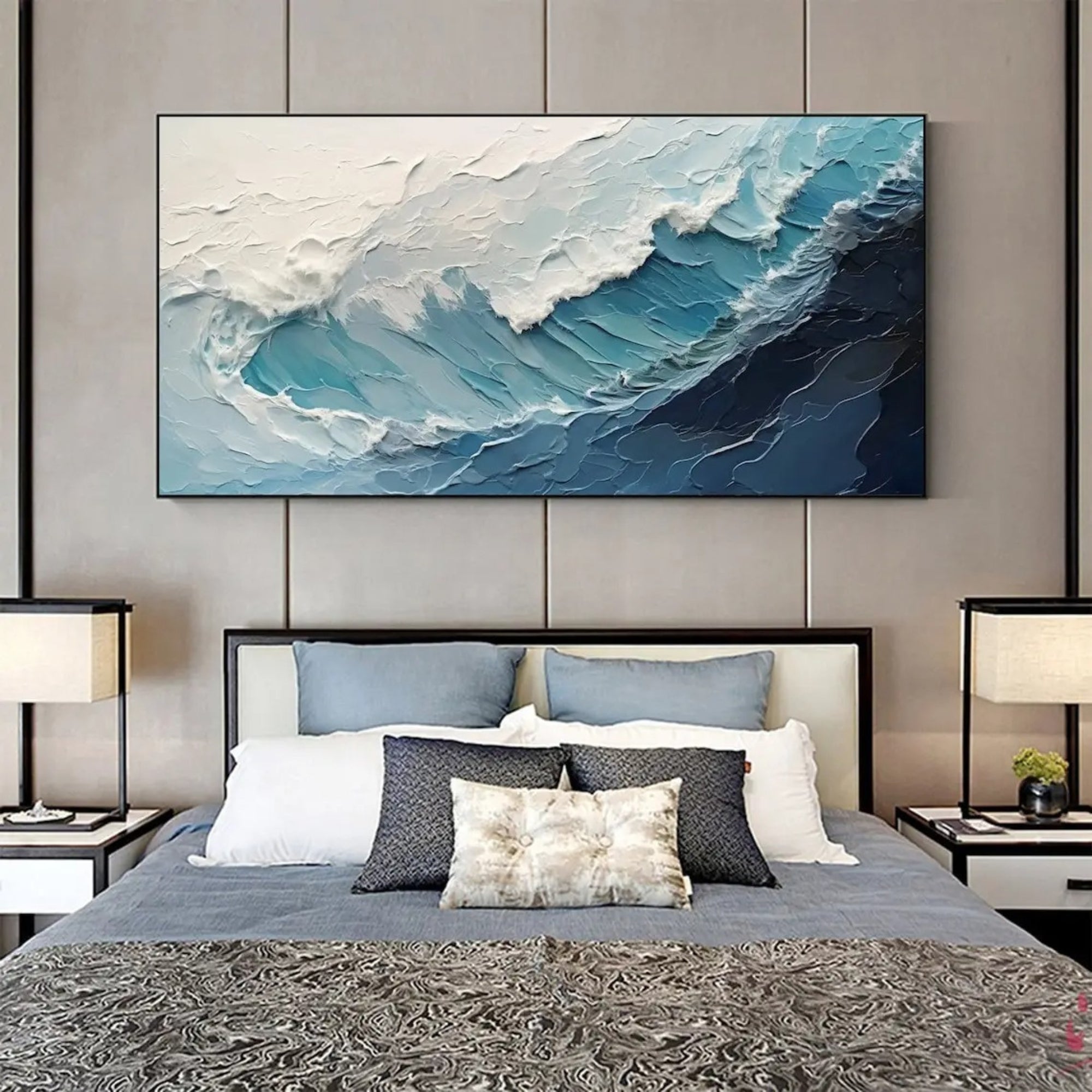 Plaster & Texture Art - High Tide