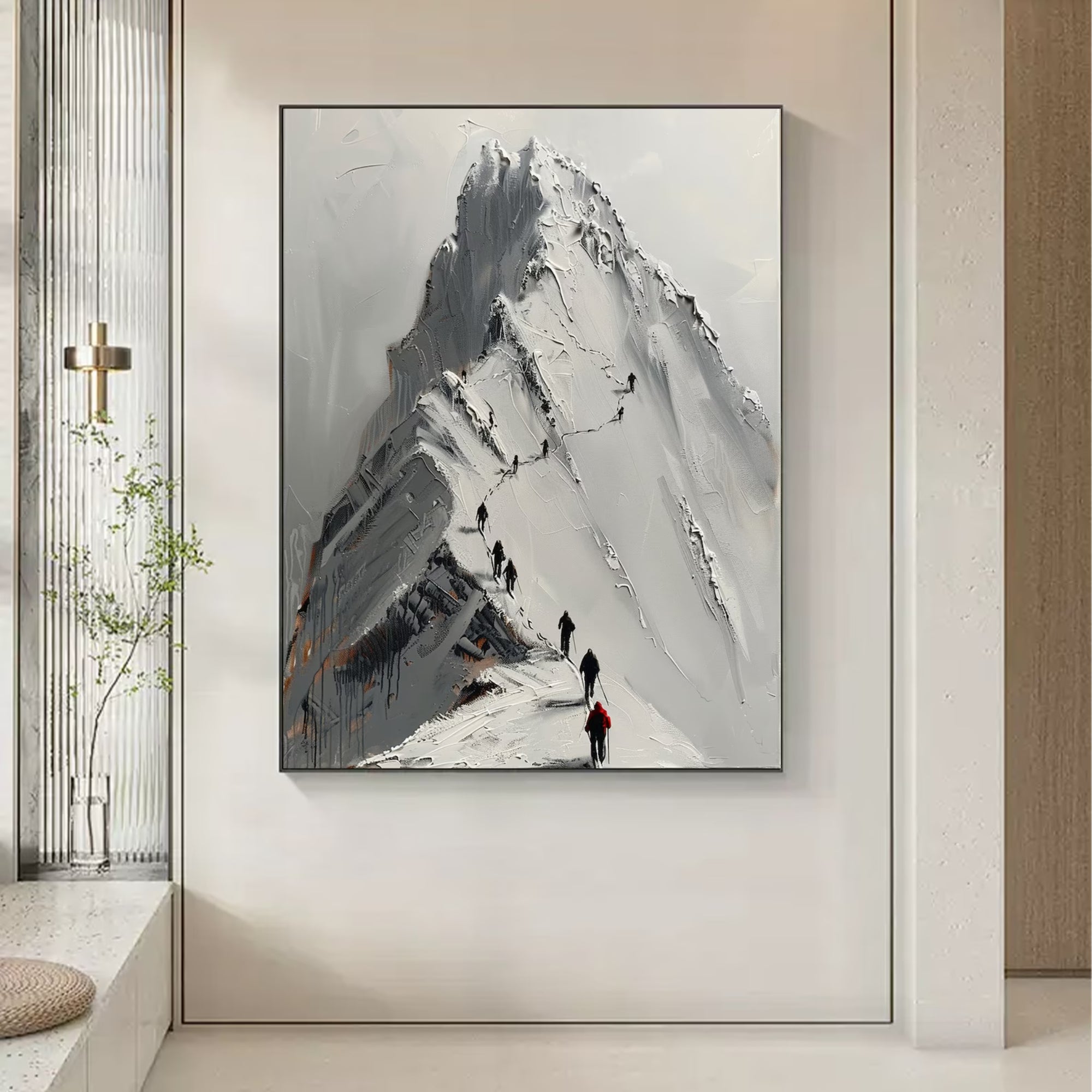 Impasto / Palette Knife Art - Wanderers of the White