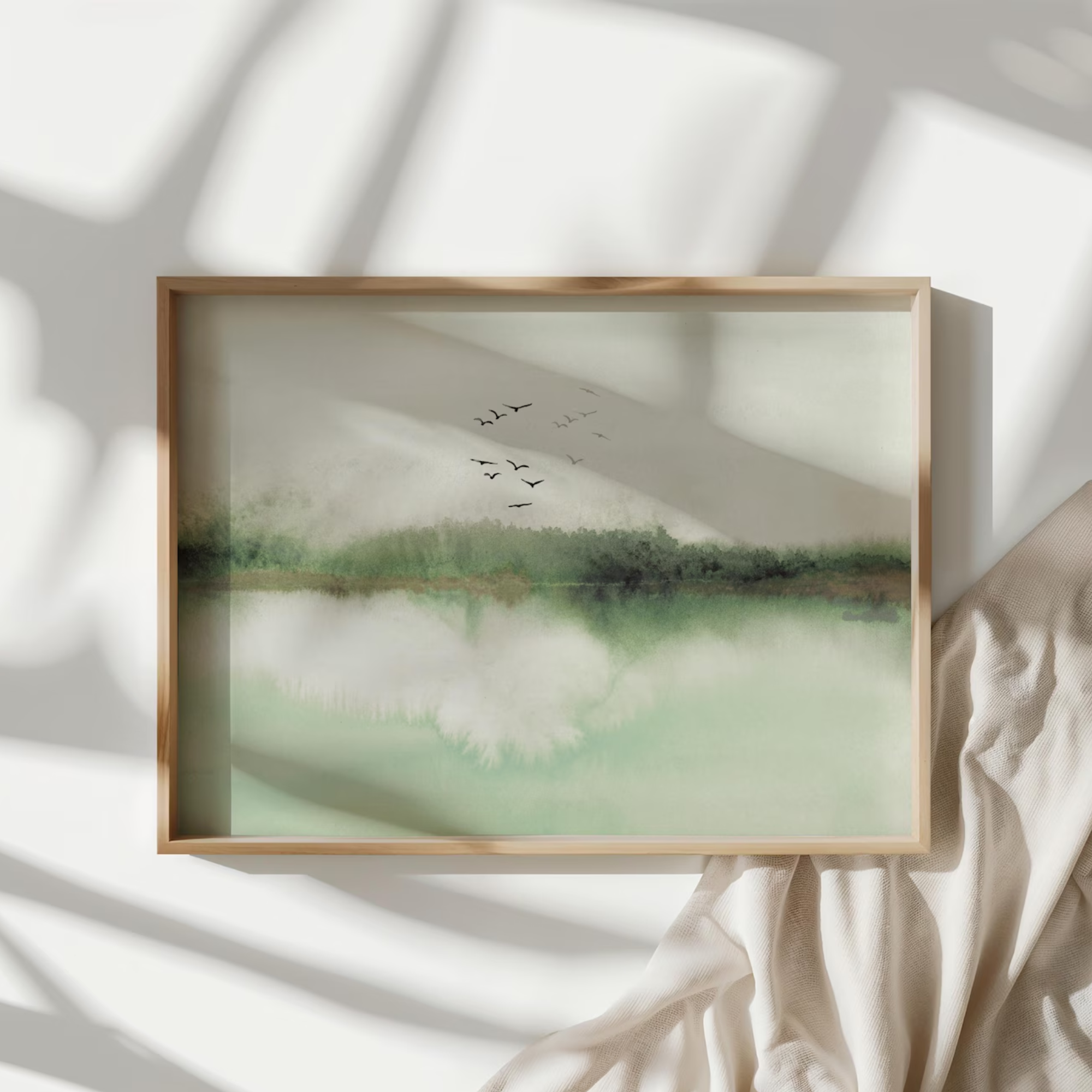 Moderne Abstracte Kunst - Stormblaadjes