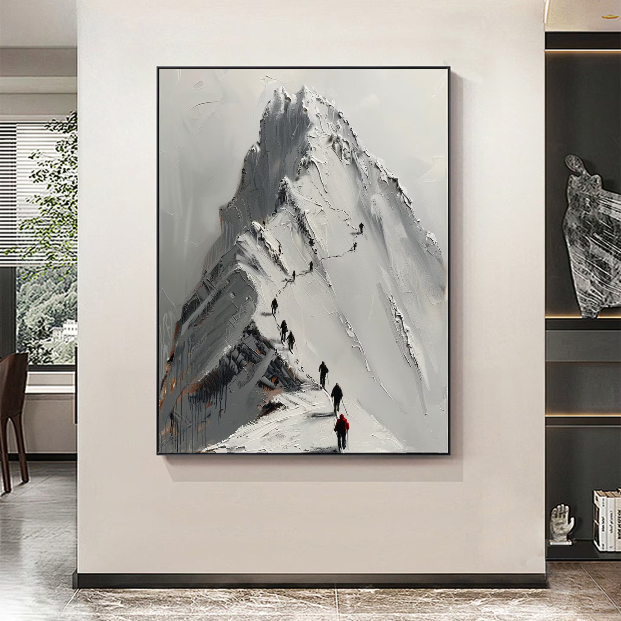Impasto / Palette Knife Art - Wanderers of the White