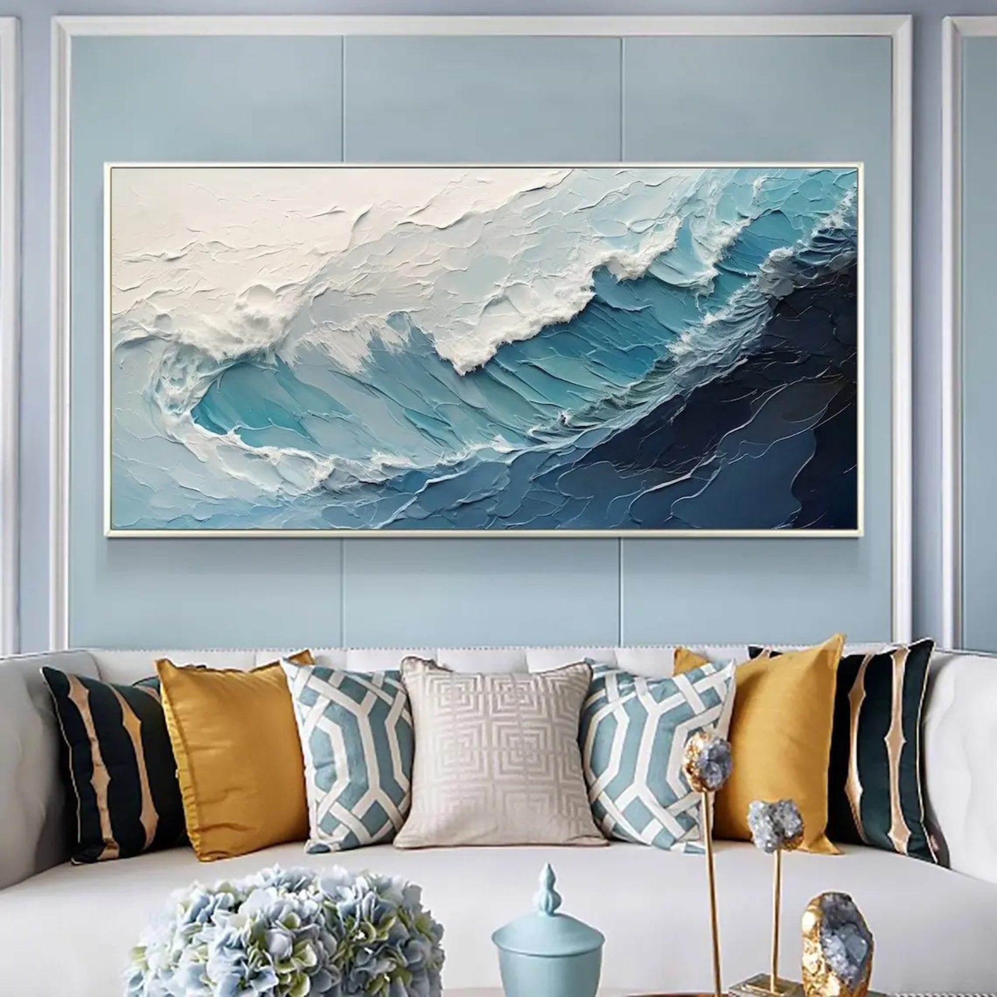 Plaster & Texture Art - High Tide