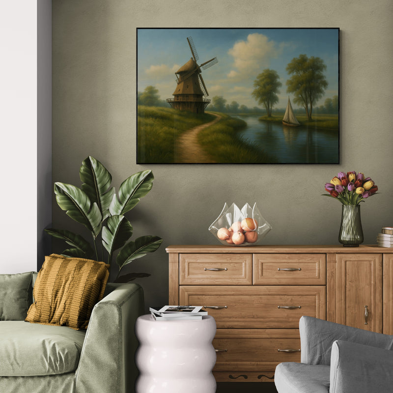Realistic Art - Along the Waterway