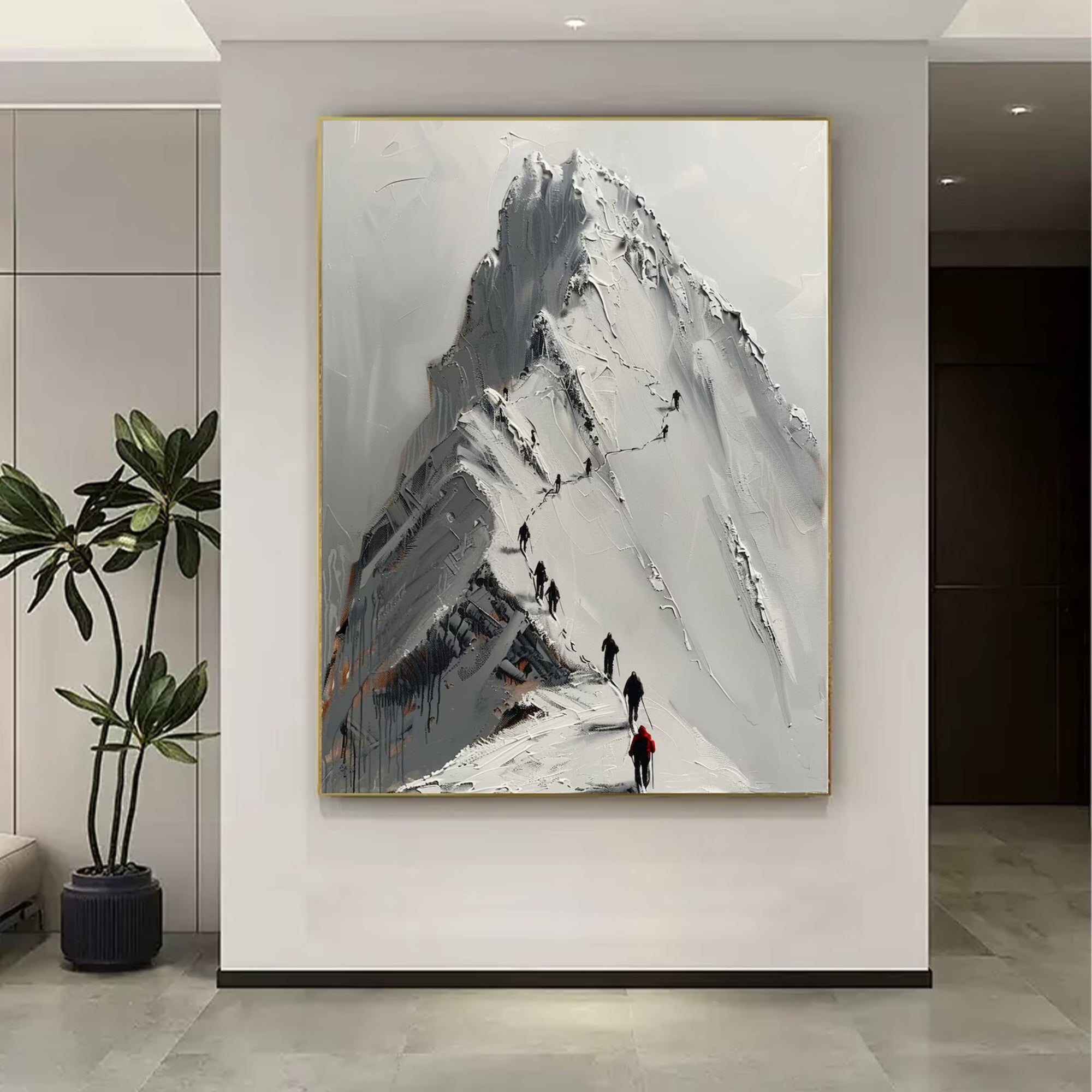 Impasto / Palette Knife Art - Wanderers of the White