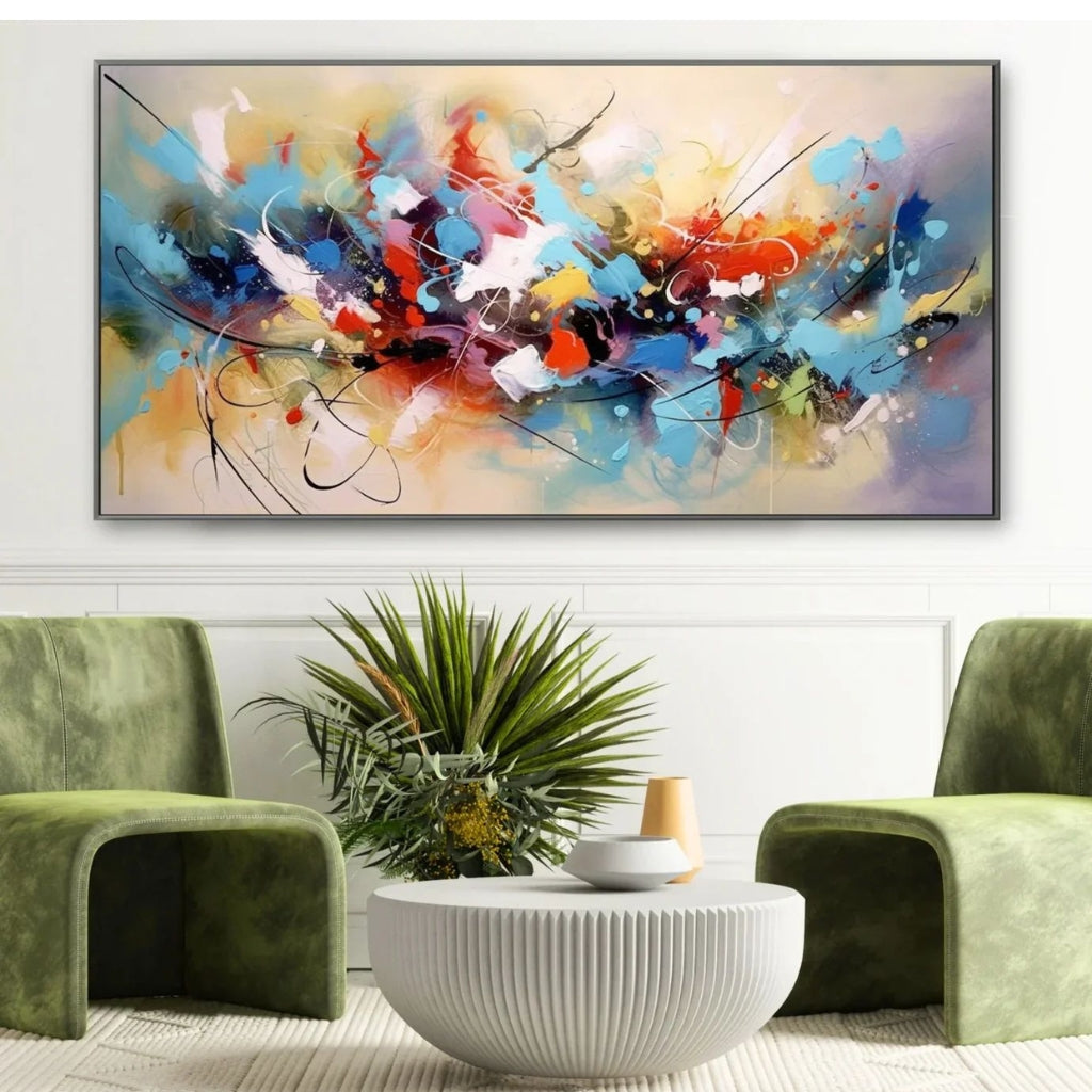 Modern Abstract Art - Spectrum Surge