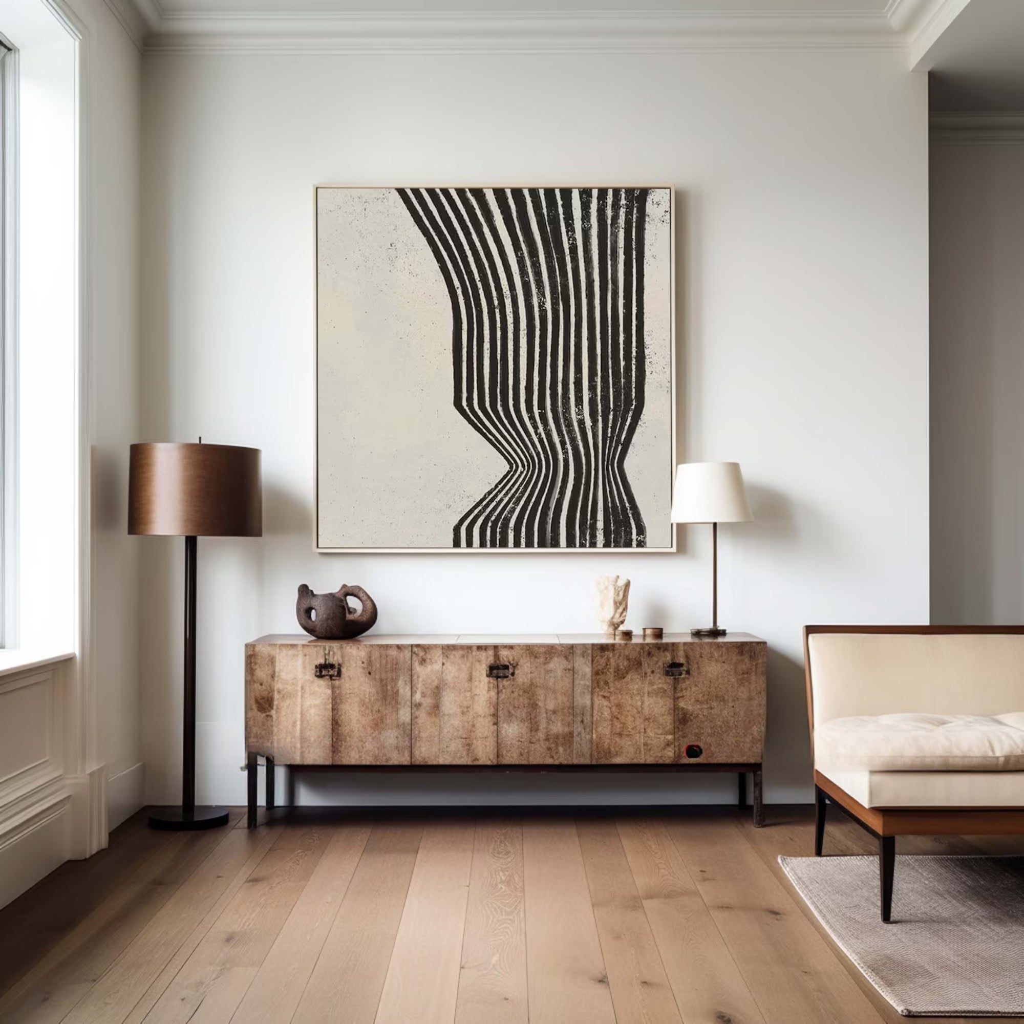 Contemporary Minimalist Art - Silent Tension