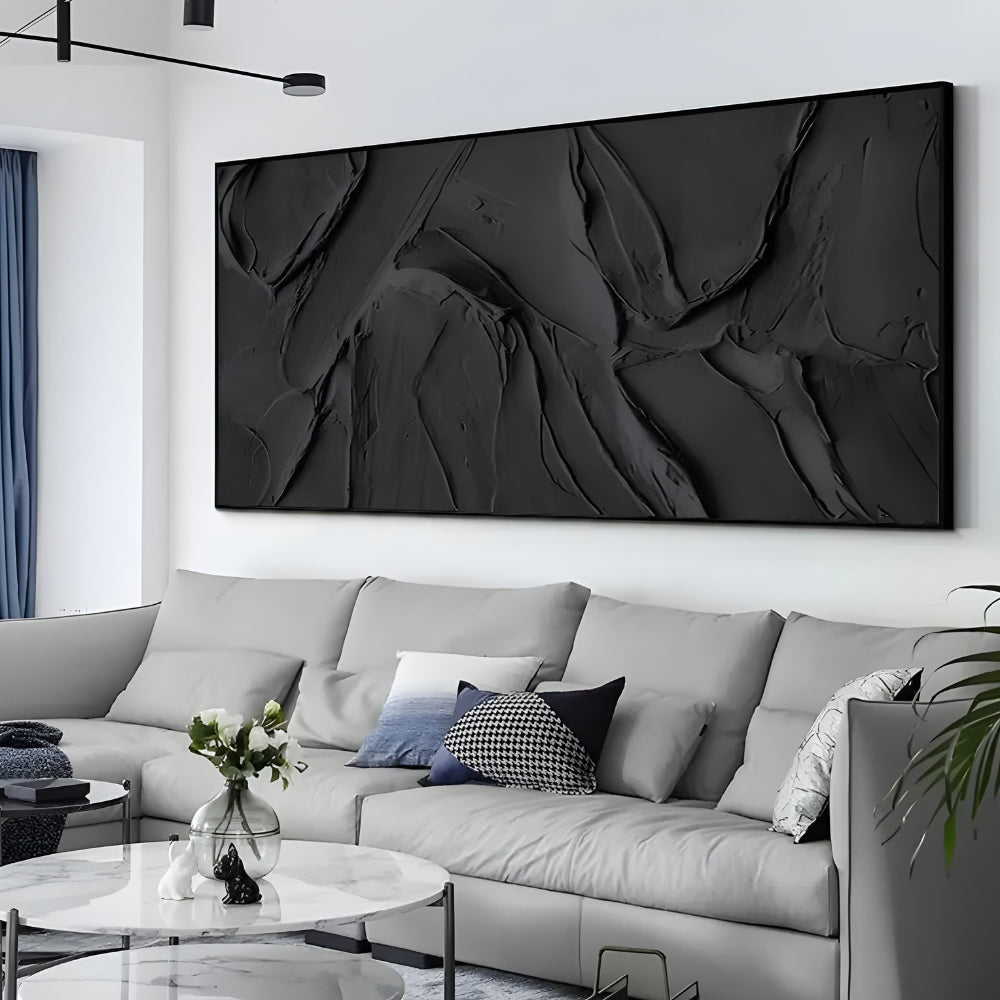 Handmade modern wall art ideal for elevating a living room or creative studio.