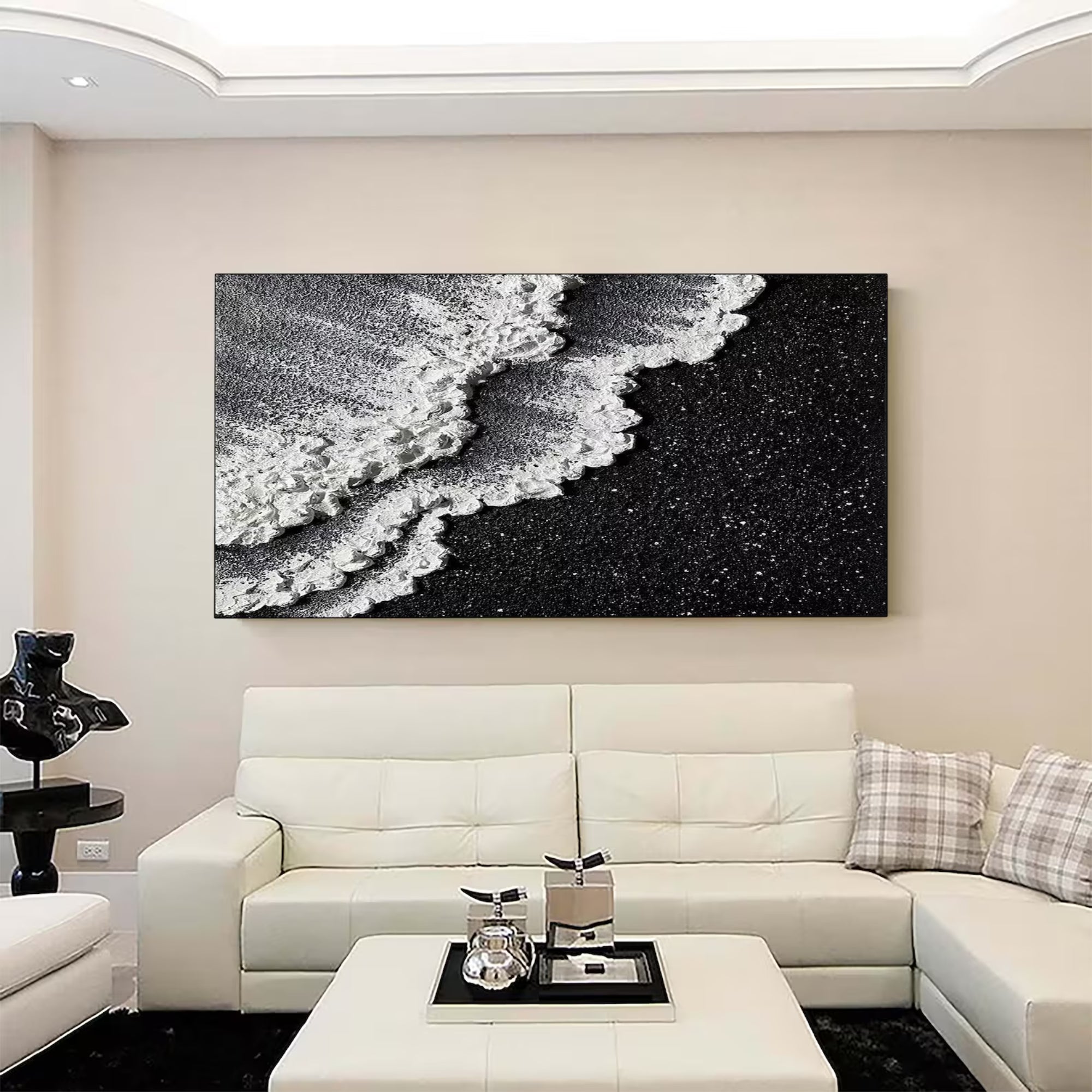 Plaster & Texture Art - Lunar Shore