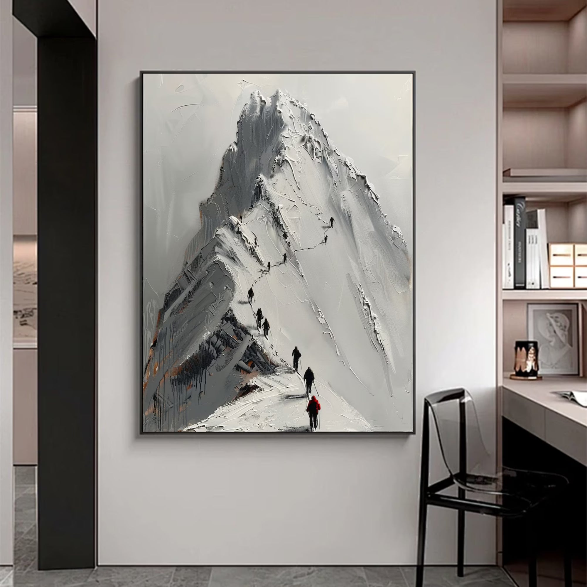 Impasto / Palette Knife Art - Wanderers of the White