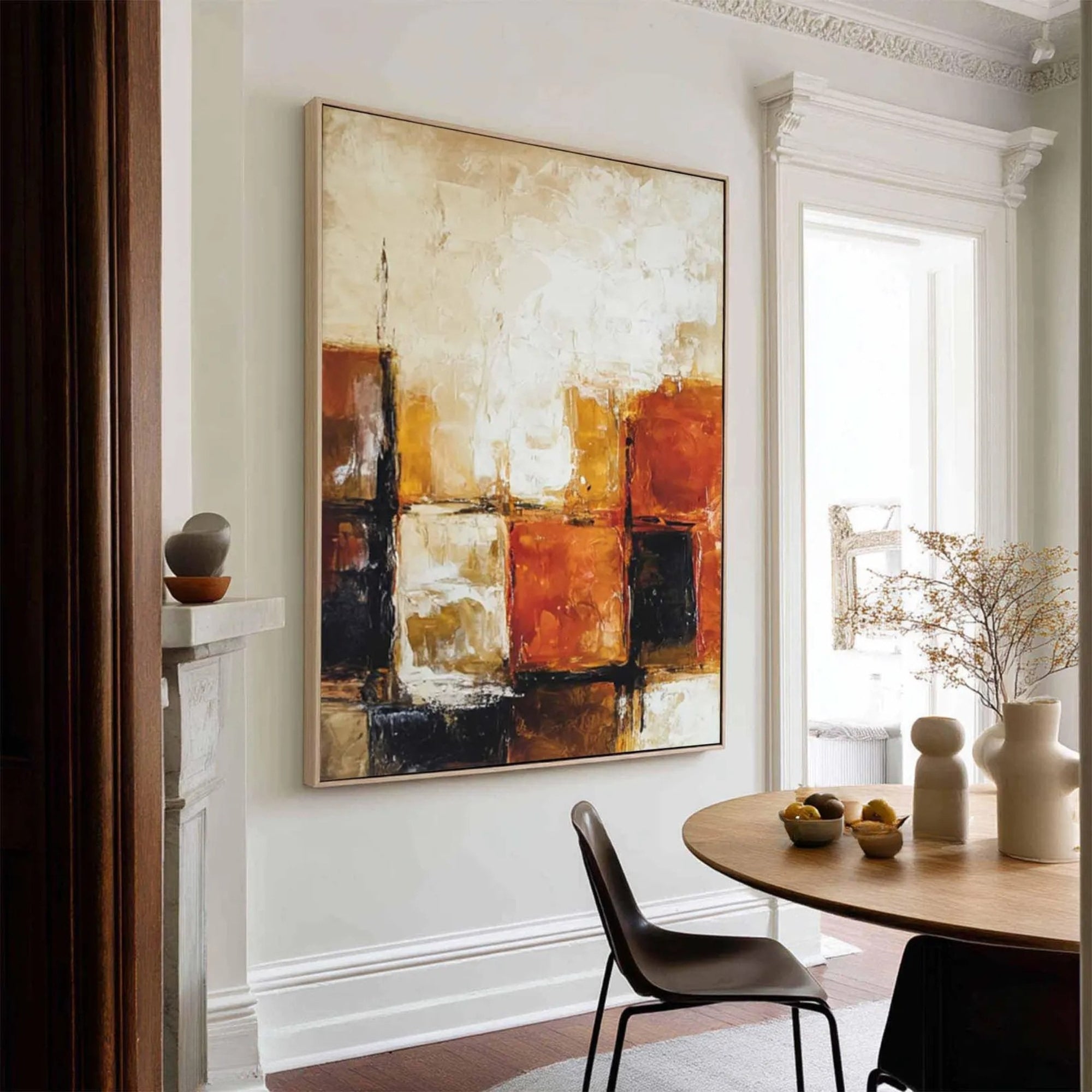 Impasto / Palette knife - Golden Rhythm