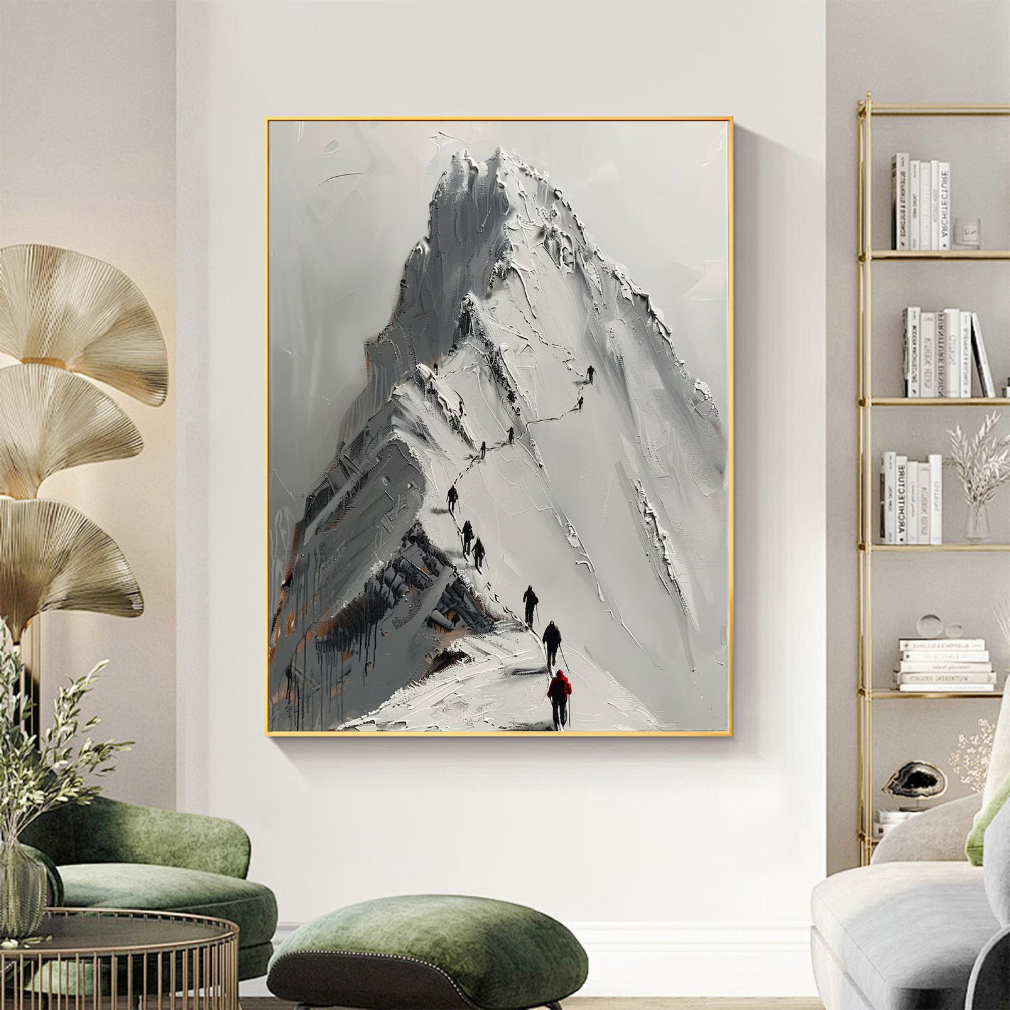 Impasto / Palette Knife Art - Wanderers of the White