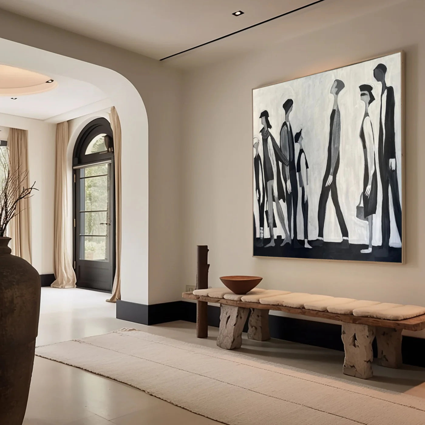 Minimalist Figurative Art - Between Us