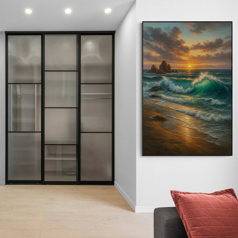 Realistic Art - Waves of Gold