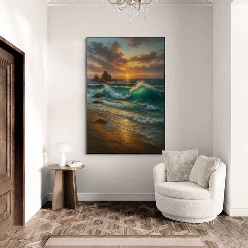 Realistic Art - Waves of Gold