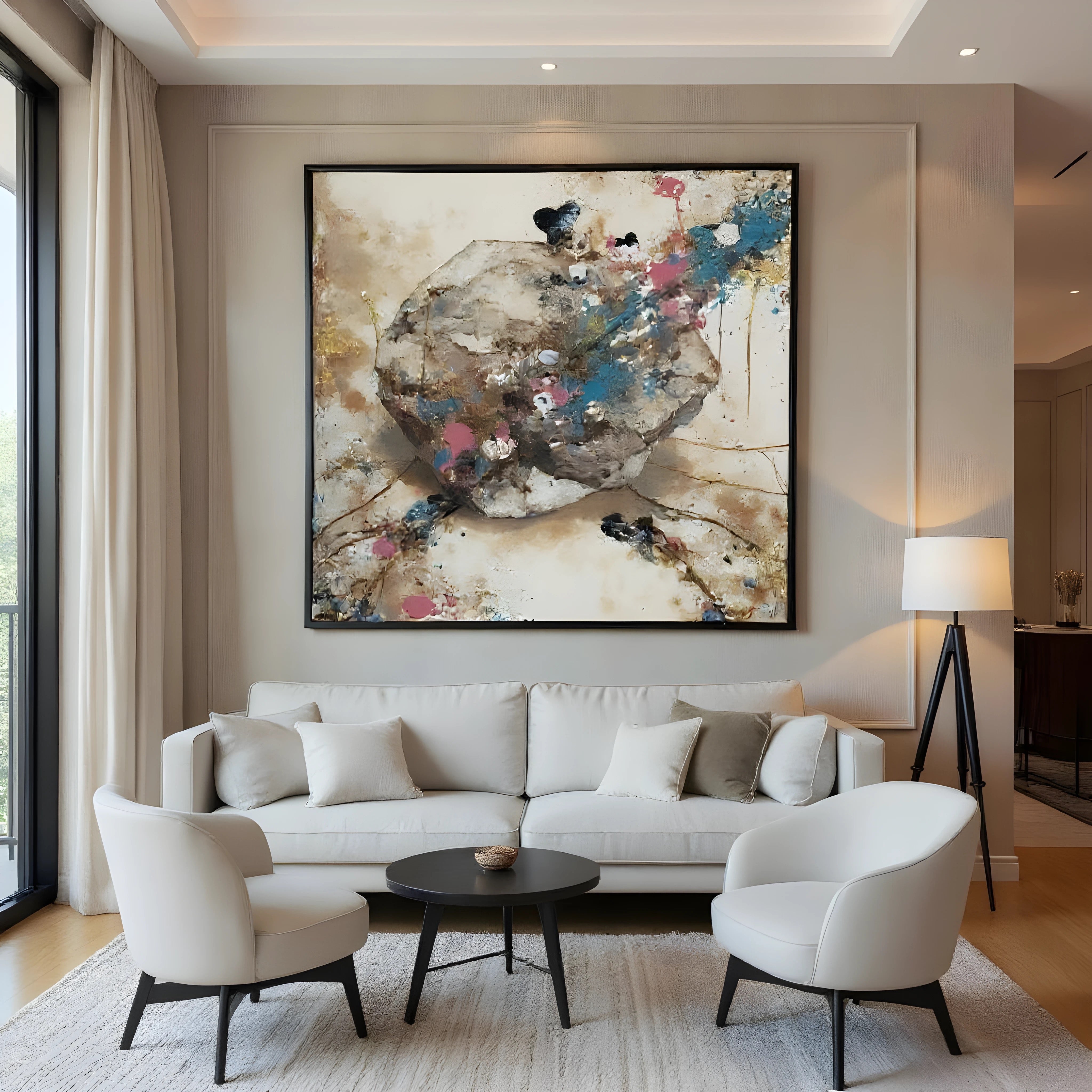 Modern Abstract Art - Collision of Silence