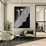 Plaster Art Texture Painting - Eclipsed Shores