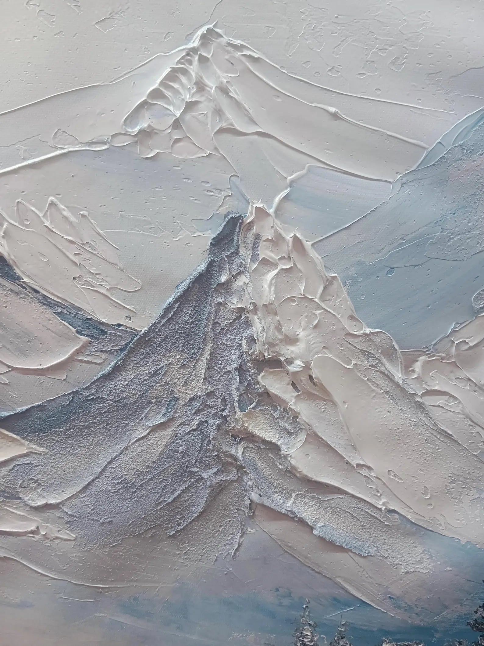Plaster & Texture Art  - Snowbound Peaks